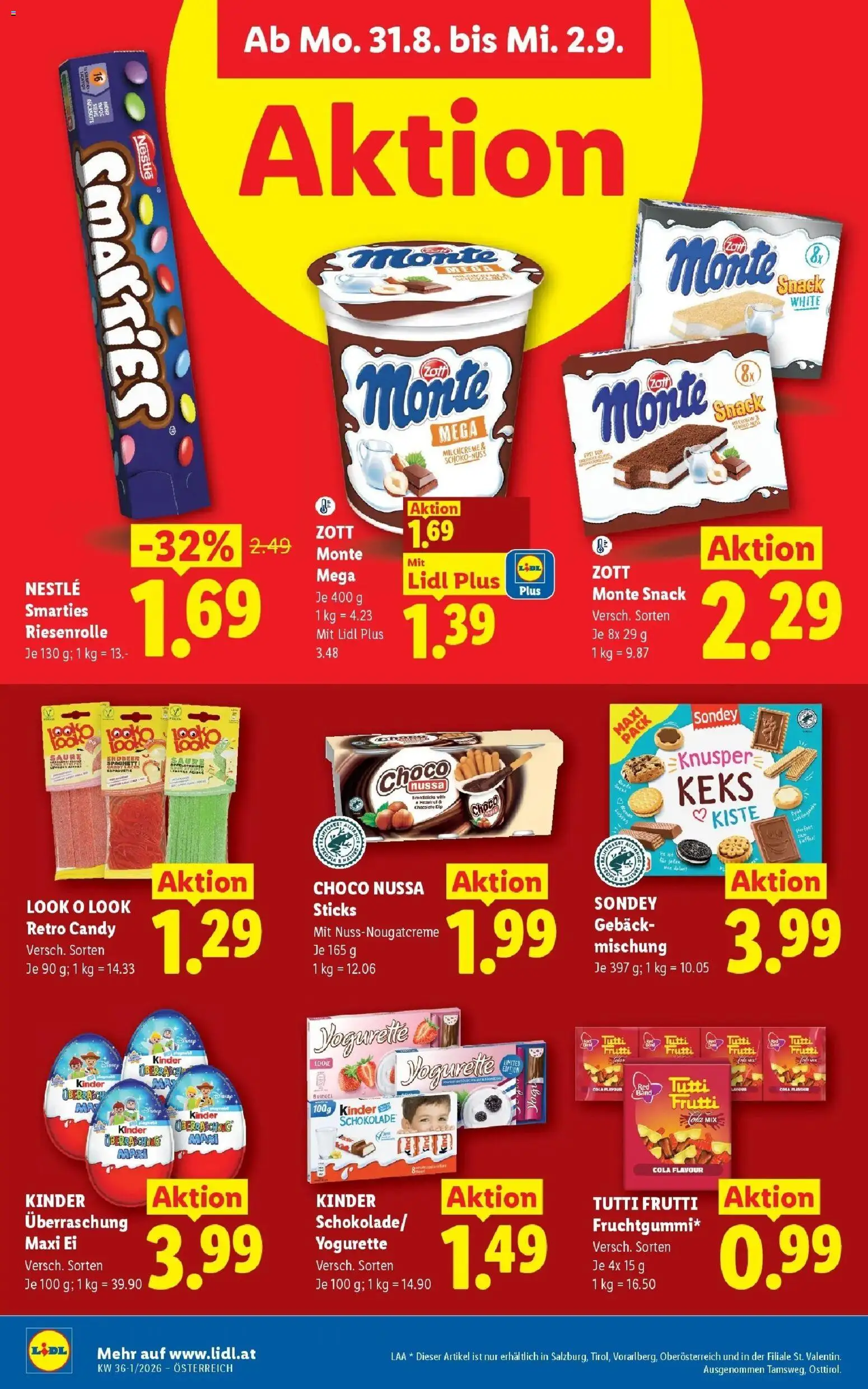 Lidl Flugblatt - Jenbach ab 27.08.2026 - Angebote ab donnerstag | Seite: 47 | Produkte: Gebäck, Spaghetti, Schokolade