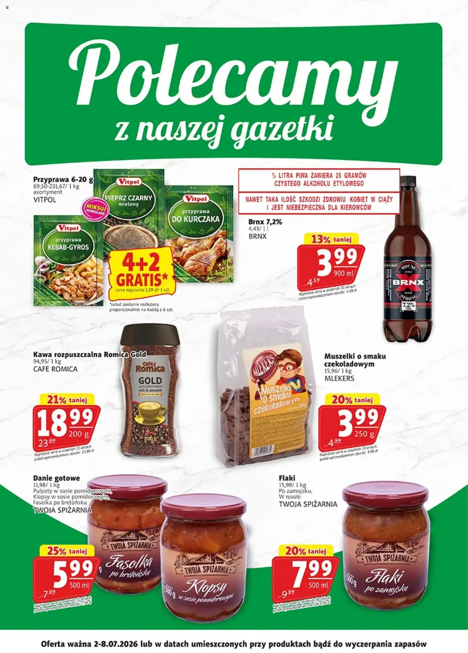 Prim Market promocje - Primcard od 02.07.2026 | Strona: 2 | Produkty: Kawa rozpuszczalna, Kawa, Pieprz