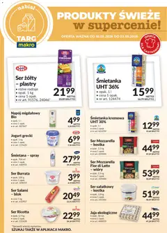 Pogląd oferty "Makro gazetka - Produkty świeże w supercenie" - ważna od 18.05.2026 | Strona: 3 | Produkty: Ser żółty, Salami, Śmietana, Cheddar