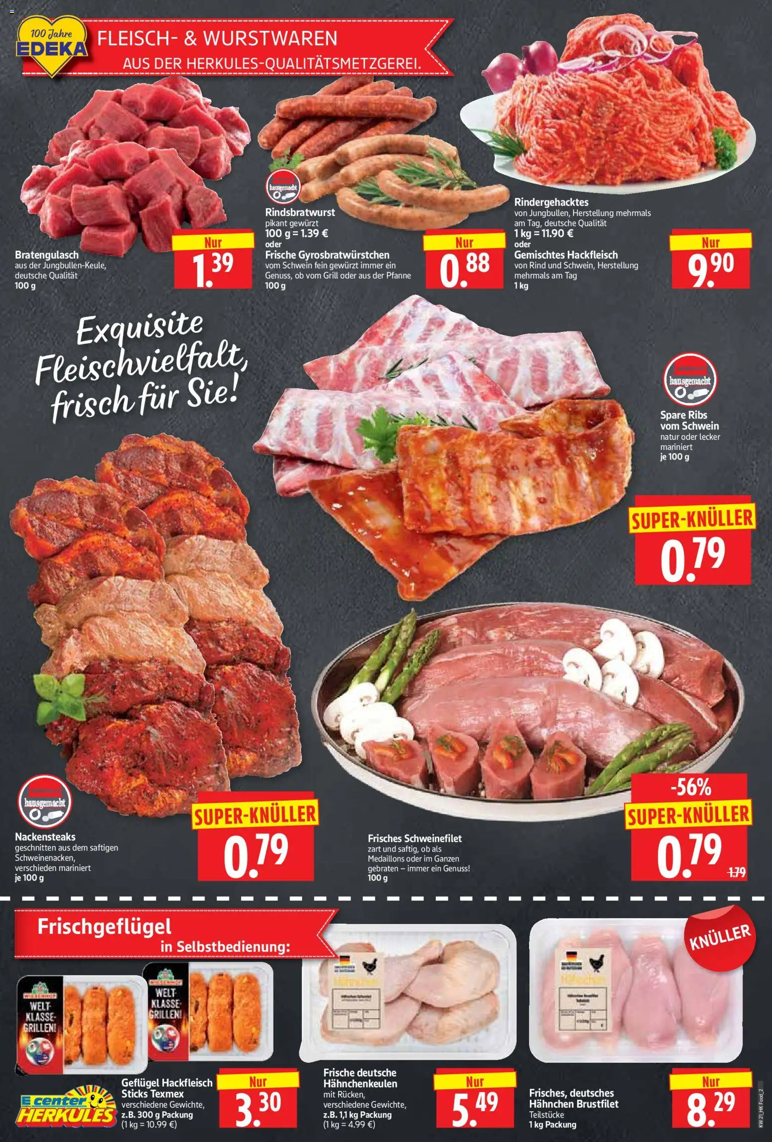 HERKULES Prospekt 	 – gültig ab 18.05.2026 | Seite: 2 | Produkte: Grill, Hahnchen, Spare ribs, Hackfleisch