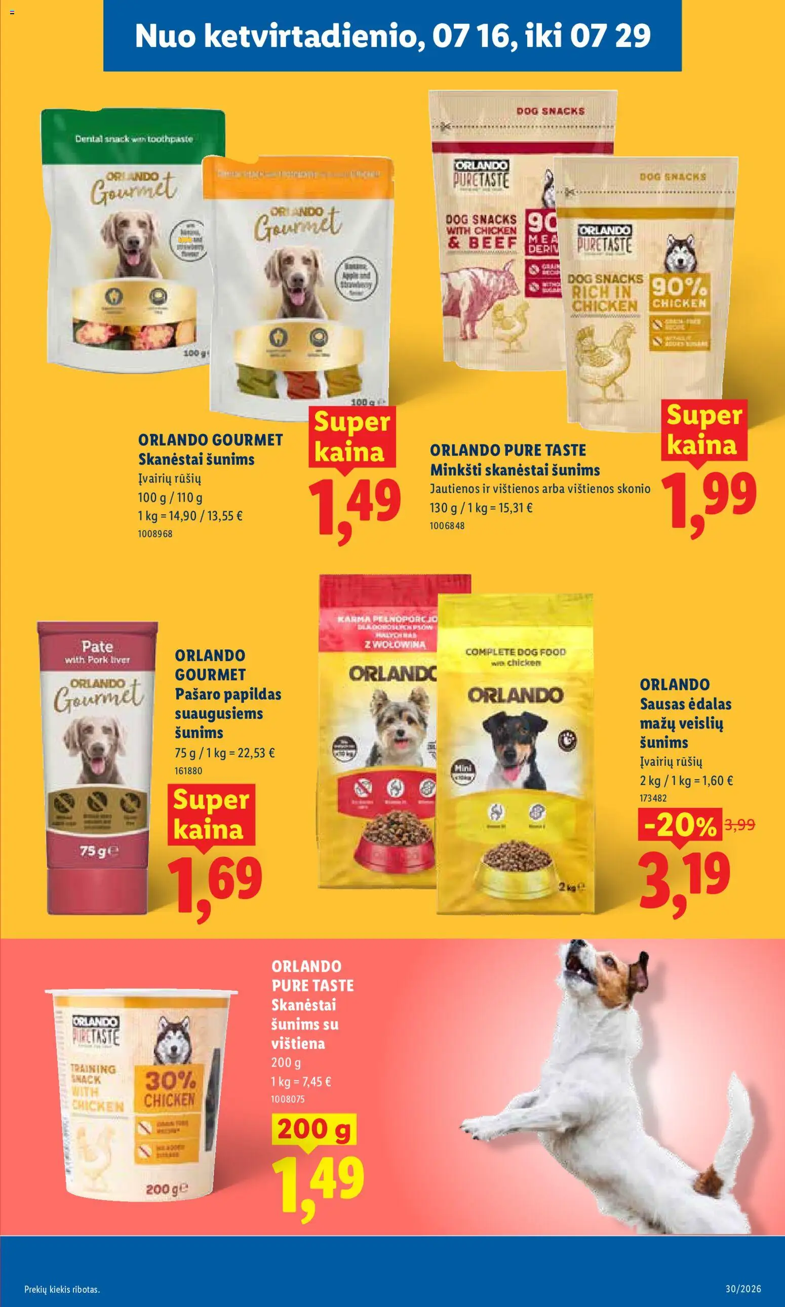 LIDL akcijos nuo 2026.07.20 | Puslapis: 31 | Prekių: Krepšelis