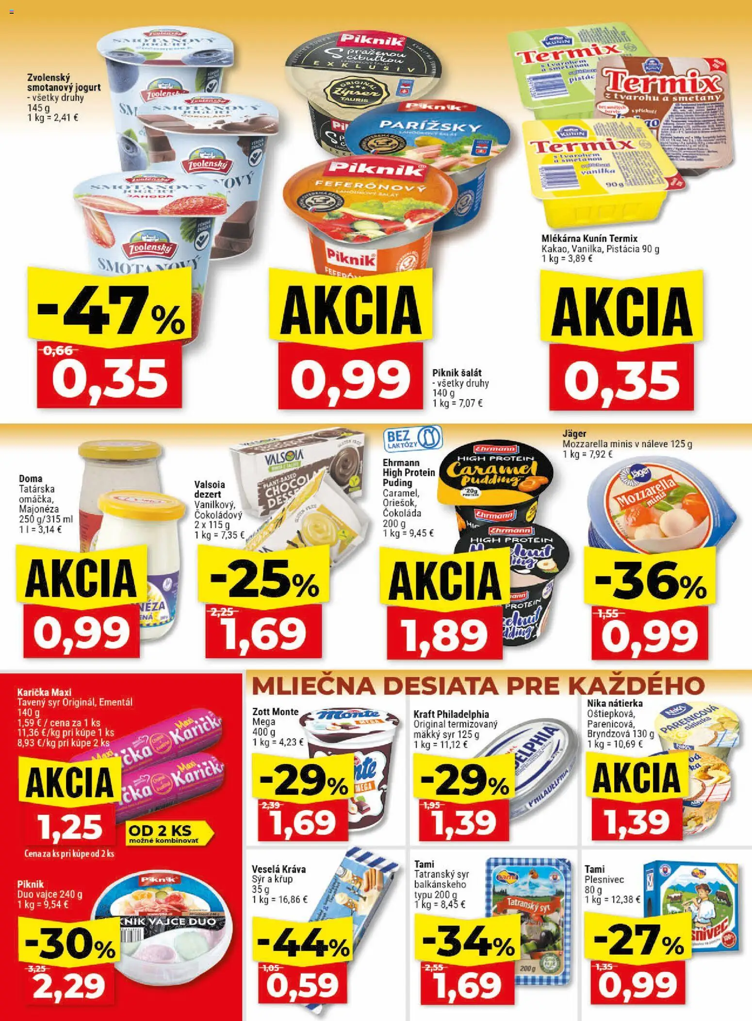 Nové Klas akcie – leták je platný od 18.05.2026 | Strana: 10 | Produkty: Jogurt, Protein, Puding, Čokoláda