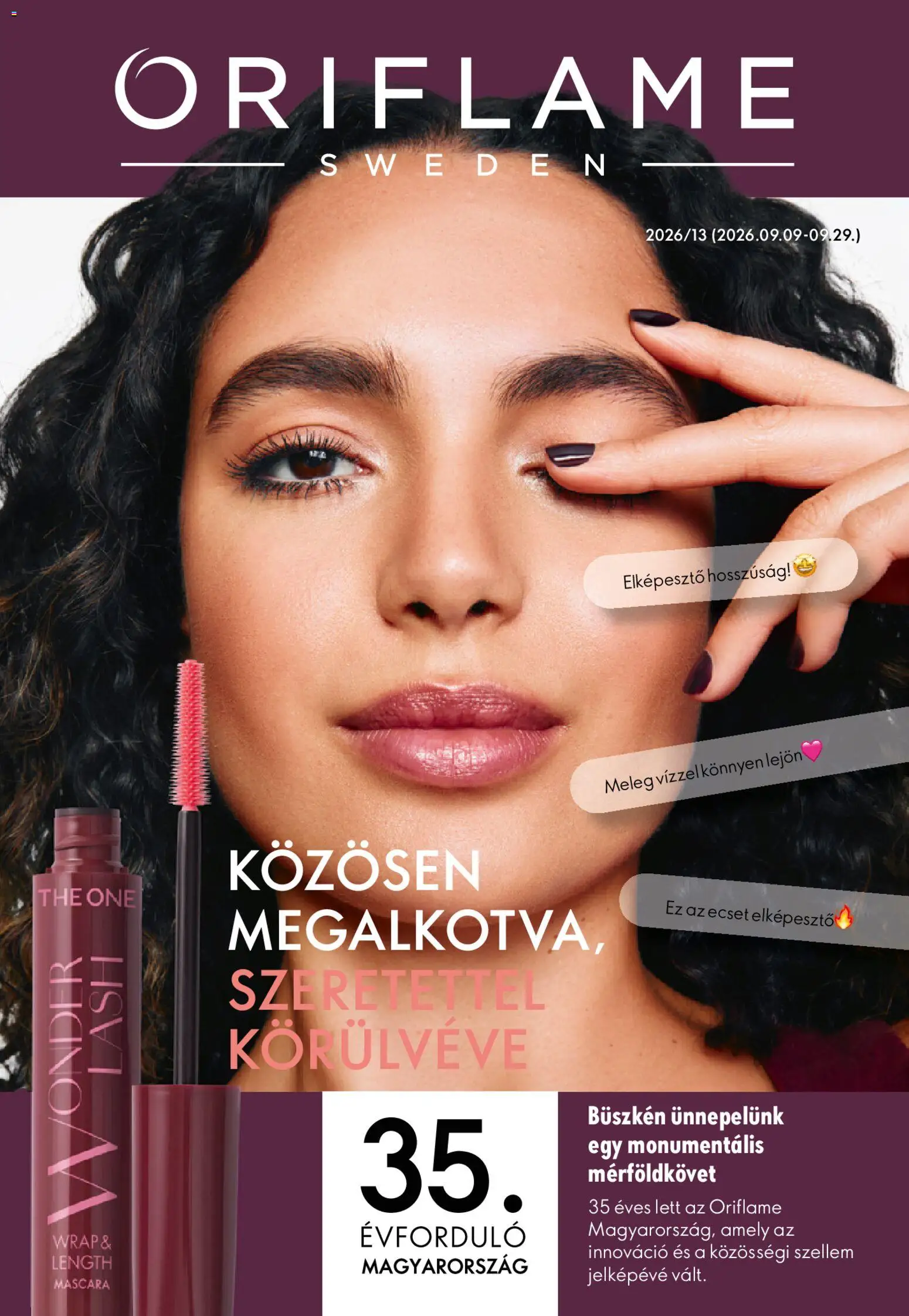 Oriflame akciós ujság - amely érvényes a következő dátumtól: 2026.09.09. | Oldal: 1 | Termékek: Ecset