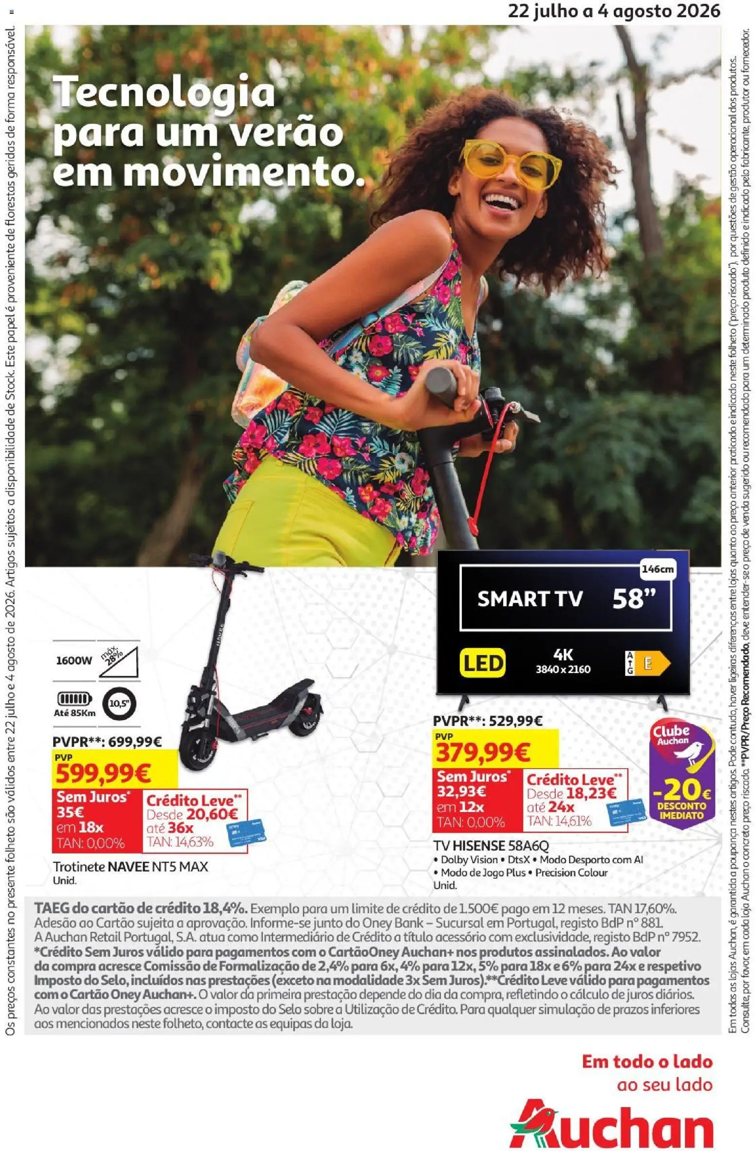 Auchan - Férias de Verão  Casa Verão │ válido de 22/07/2026 | Página: 36 | Produtos: Trotinete