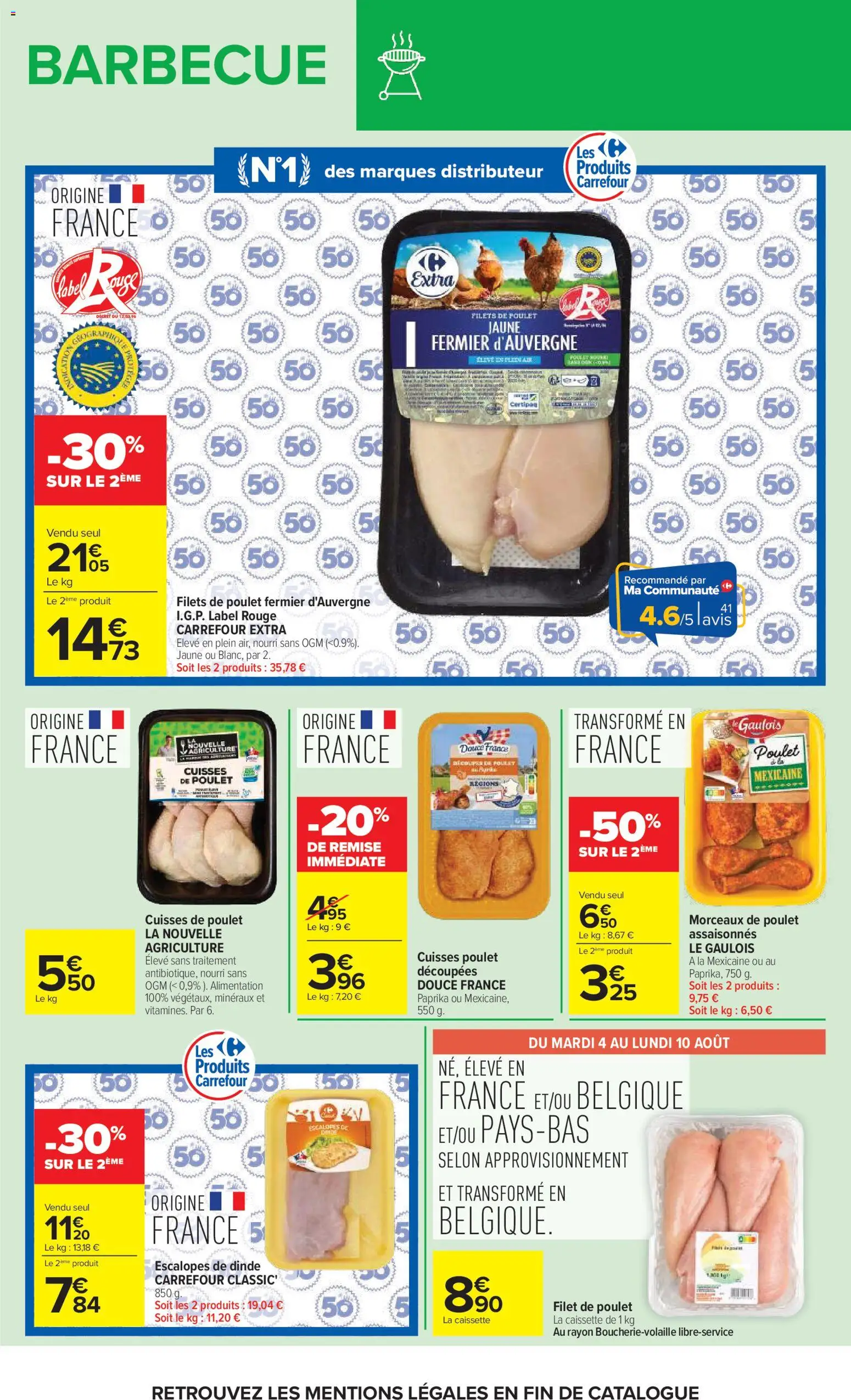 {H1} | Page: 7 | Produits: Paprika, Poulet, Filets de poulet, Escalopes de dinde