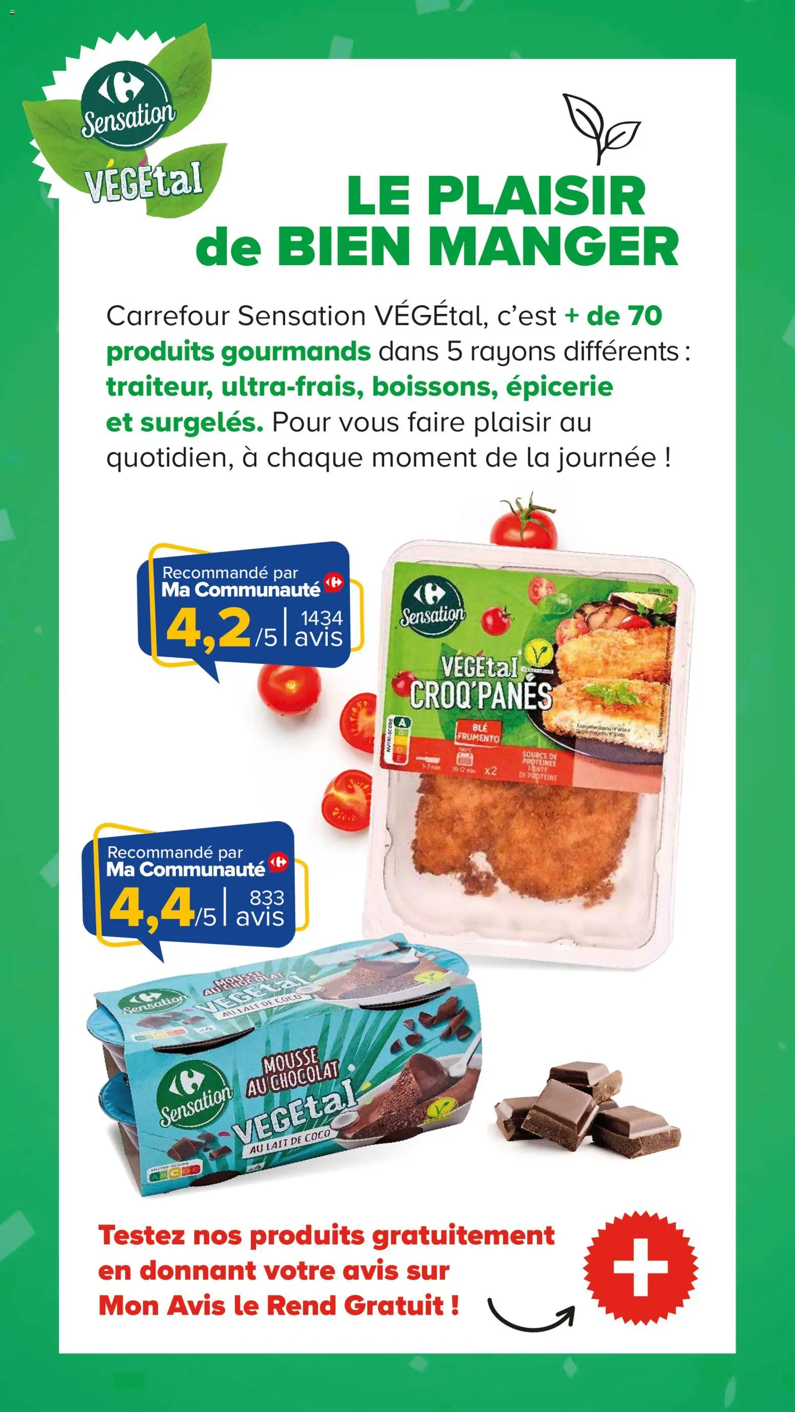 {H1} | Page: 8 | Produits: Lait de coco, Mousse, Lait, Chocolat