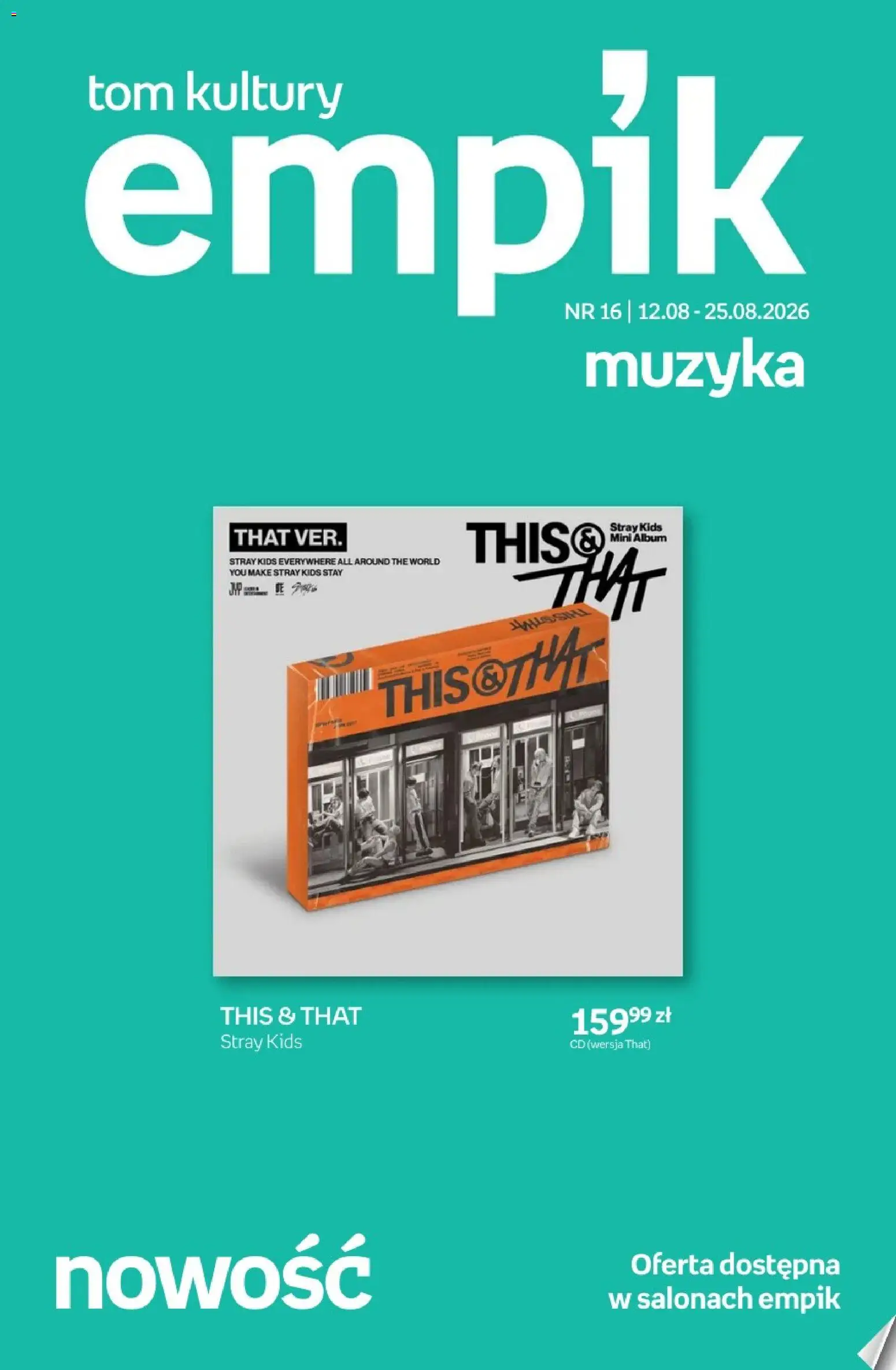 Empik promocje - Tom kultury Muzyka od 12.08.2026 | Strona: 1