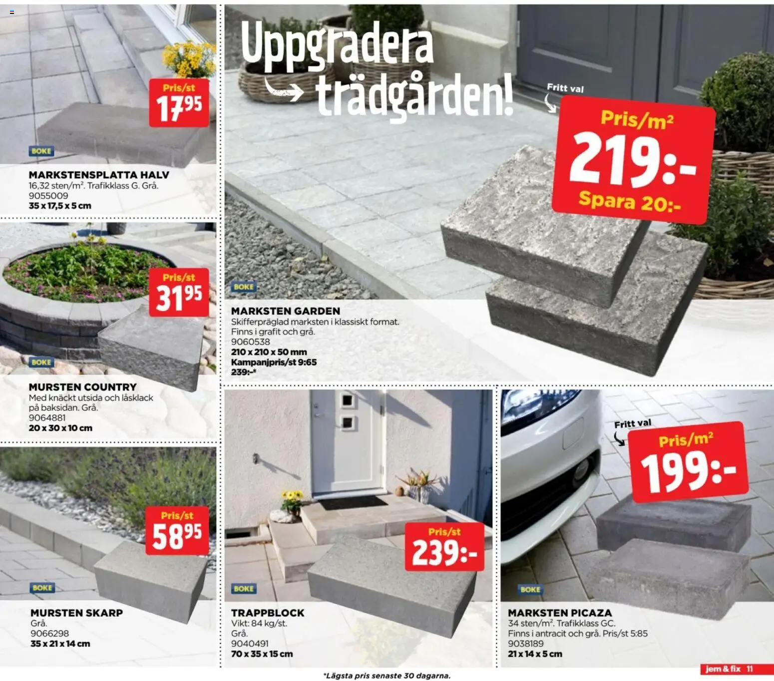 Jem & Fix reklamblad aktuell från 06/09/2026 | Sida: 11 | Produkter: Marksten