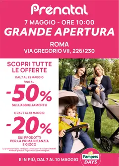 Anteprima del volantino Prenatal volantino Roma valido a partire dal 07.05.2026