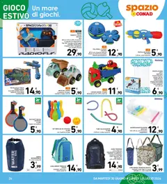 Anteprima del volantino Spazio Conad volantino valido a partire dal 30/06/2026 | Pagina: 26 | Prodotti: Drone, Amaca, Tubo, Poltrona