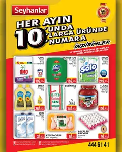 10 Temmuz 2026 tarihinden itibaren geçerli olan Seyhanlar Market kataloğu önizlemesi