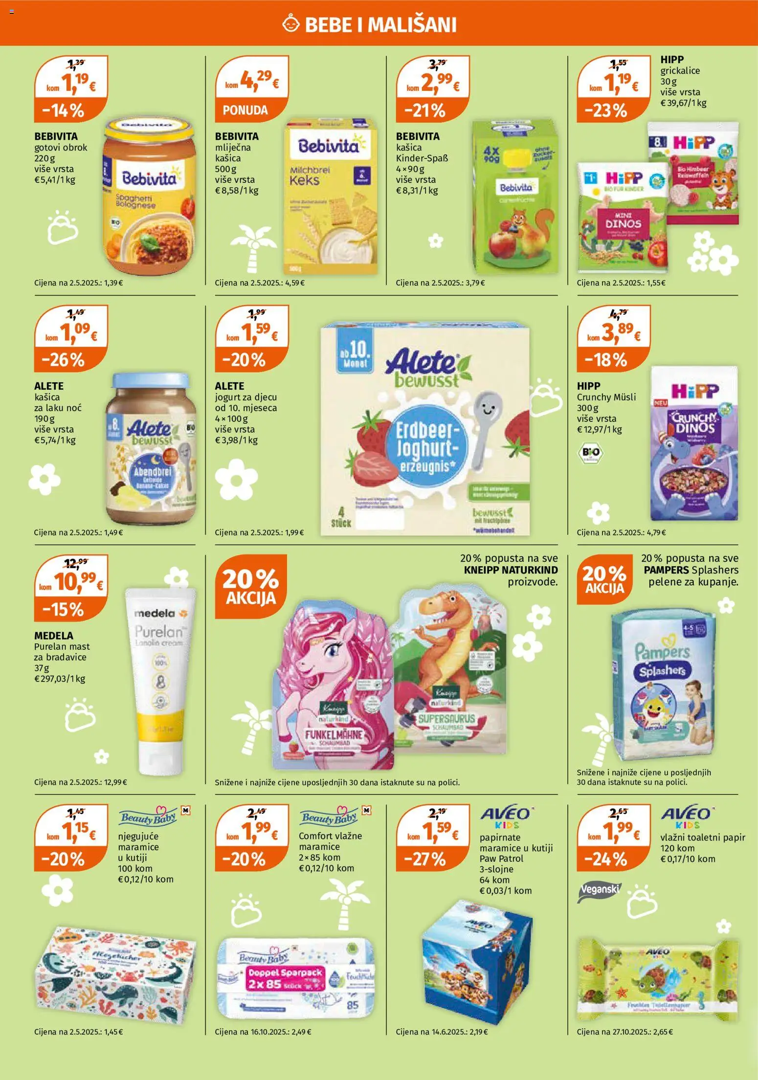 Müller katalog | vrijedi od 01.06.2026 | Stranica: 13 | Proizvodi: Pelene, Musli, Toaletni papir, Pampers