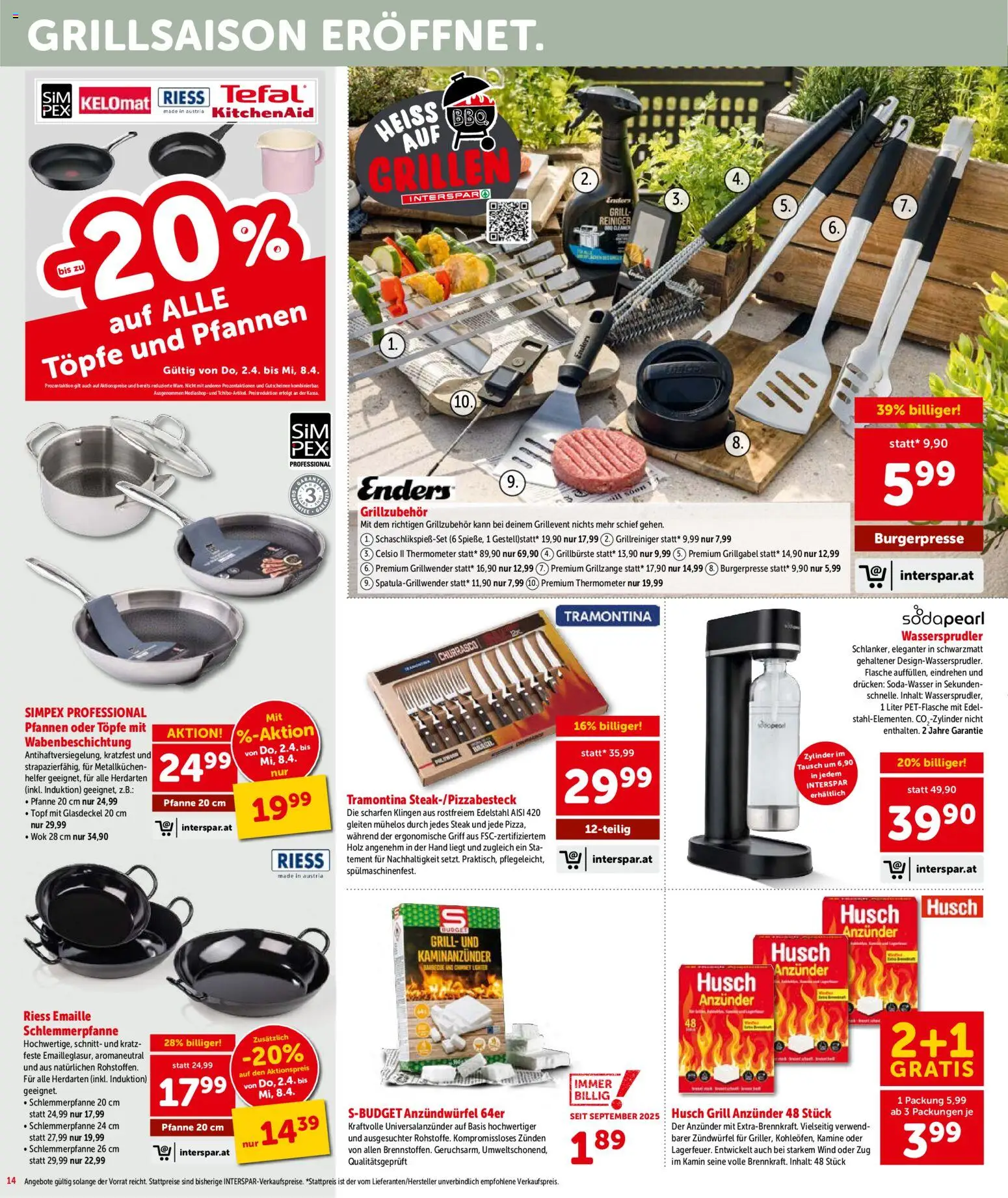 Interspar Flugblatt- Wien gültig ab 31.03.2026 | Seite: 15 | Produkte: Grill, Thermometer