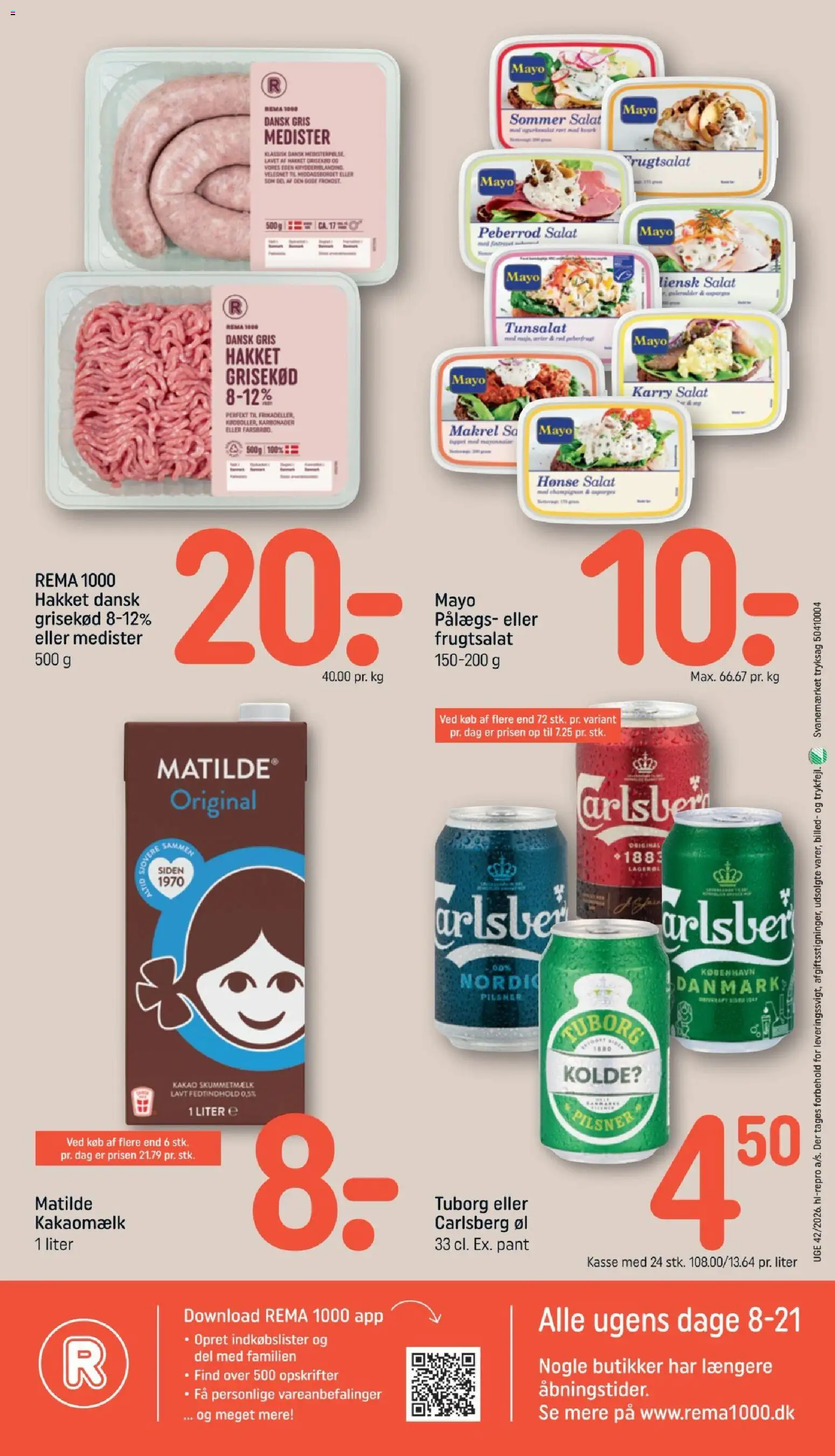 Rema 1000 tilbudsavis – gyldig fra 11/10/2026 | Side: 24 | Produkter: Karry, Øl, Salat, Peberrod
