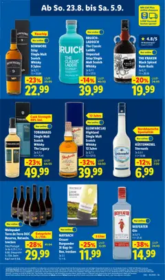 Náhled letáku Lidl Německo leták od 31.08.2026 | Strana: 25 | Produkty: Gin, Whisky, Beefeater, Dry gin