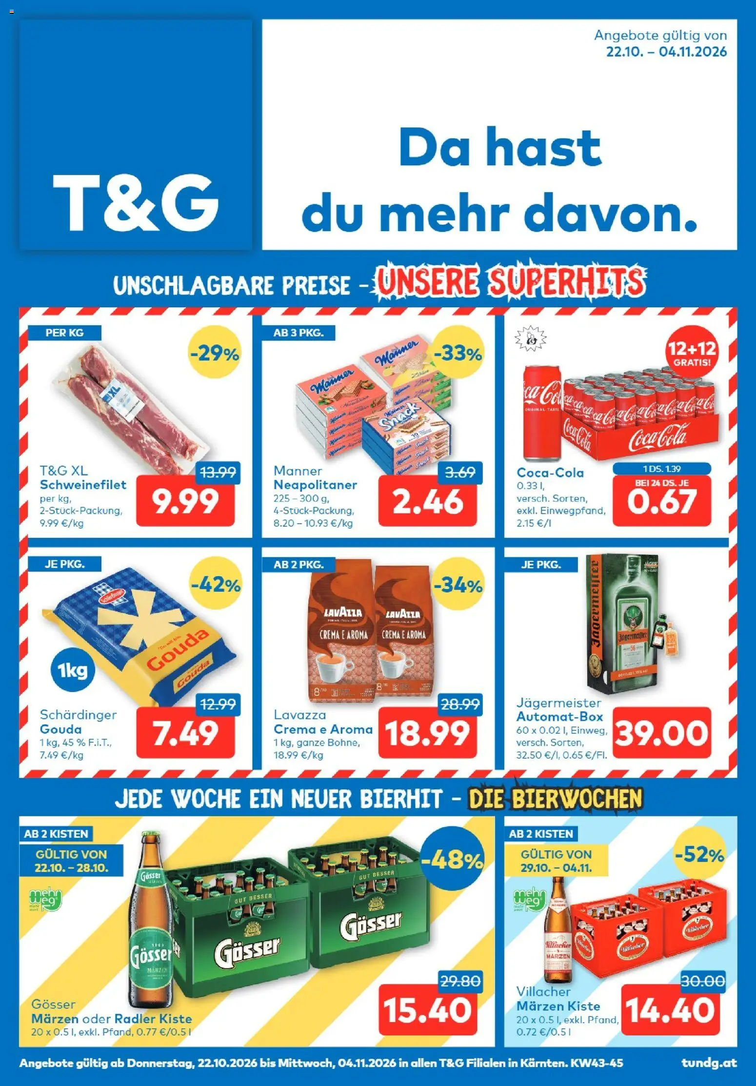 T&G Kärnten gültig ab 22.10.2026 | Seite: 1 | Produkte: Radler