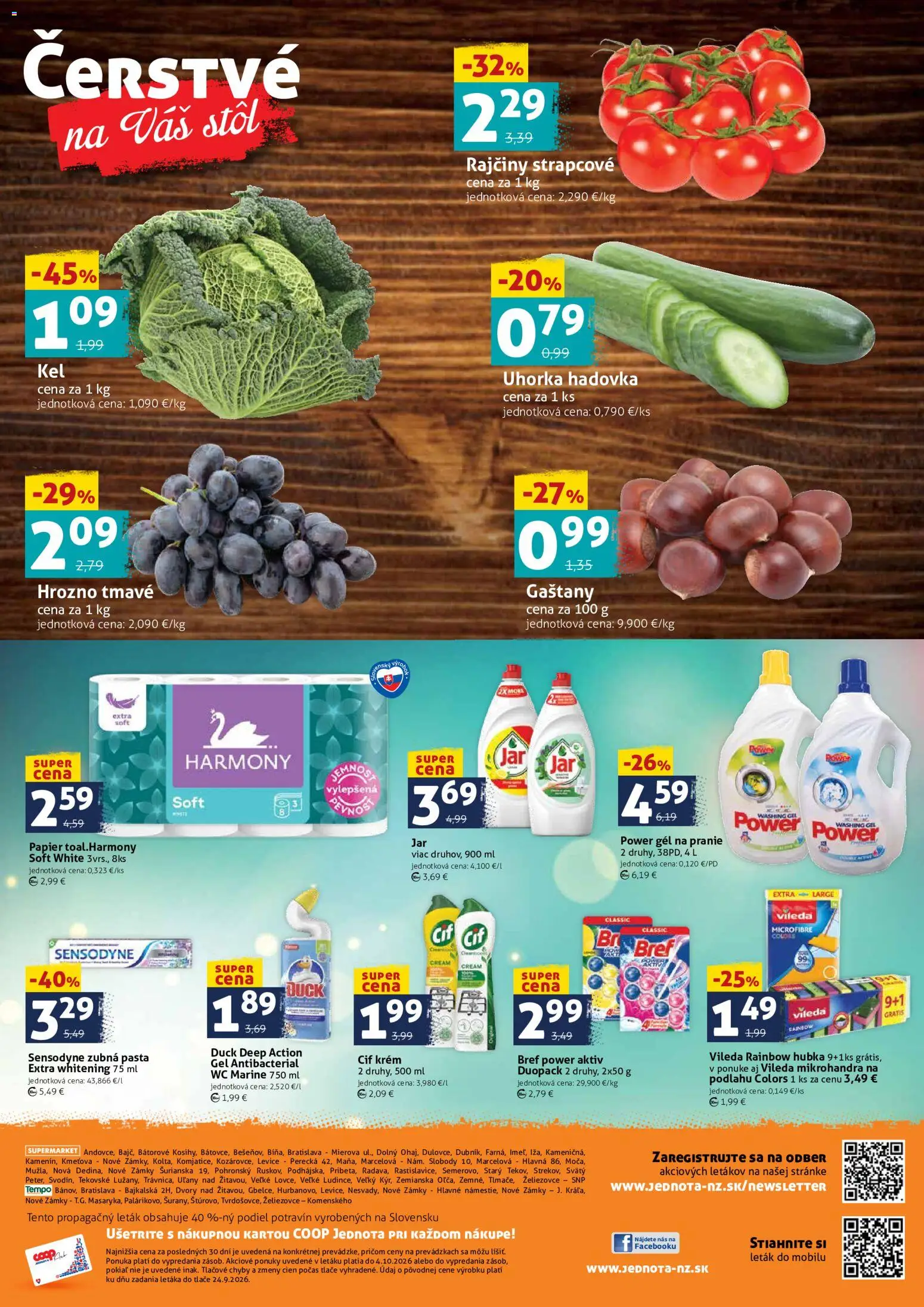 Nové COOP Jednota akcie – leták je platný od 02.10.2026 | Strana: 4