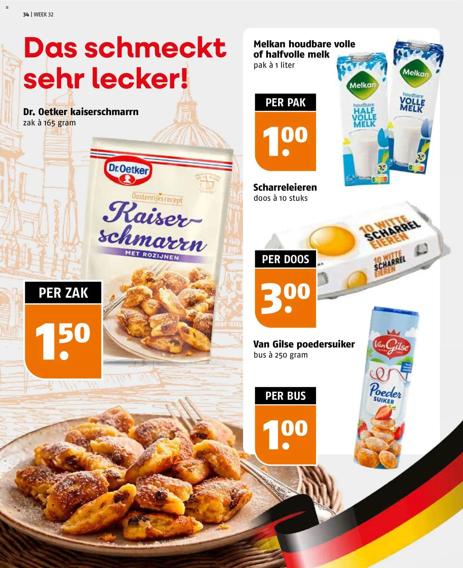 {H1} | Pagina: 34 | Producten: Eieren, Rozijnen, Zak, Poeder