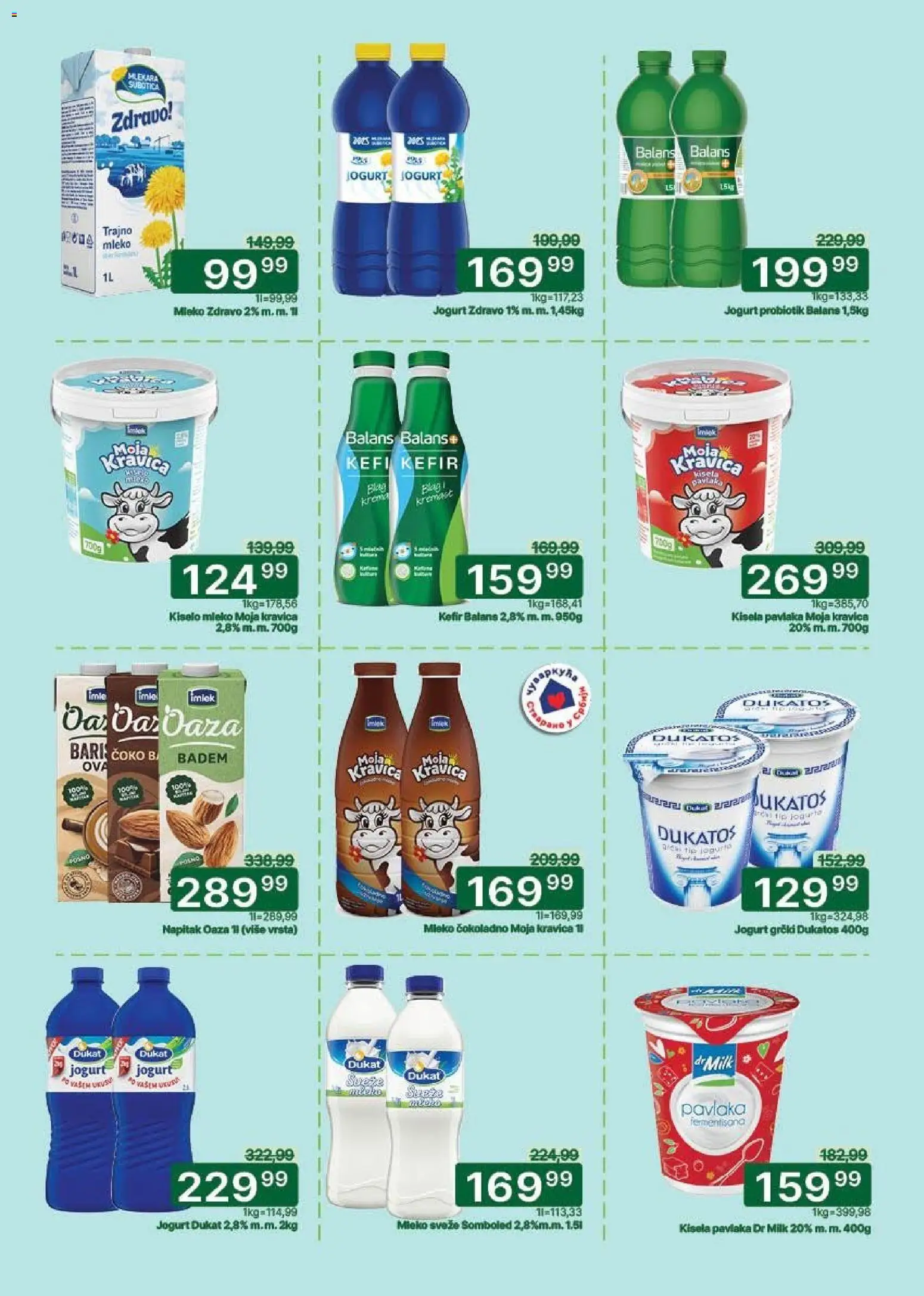 Univerexport katalog - važi od 27.04.2026 | Strana: 7 | Proizvode: Kisela pavlaka, Dukatos, Jogurt, Pavlaka