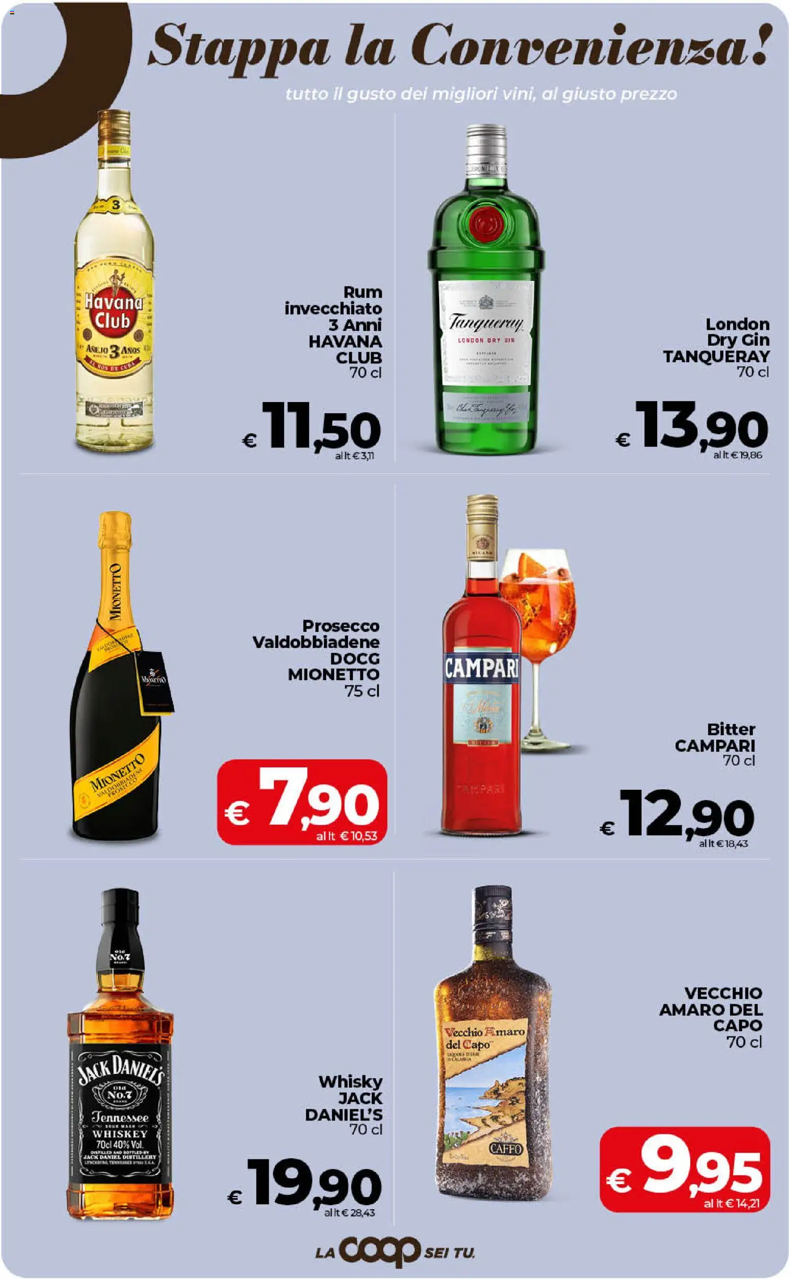 Volantino COOP del 11/08/2026 | Pagina: 35 | Prodotti: Prosecco, Whisky, Havana Club, Mionetto