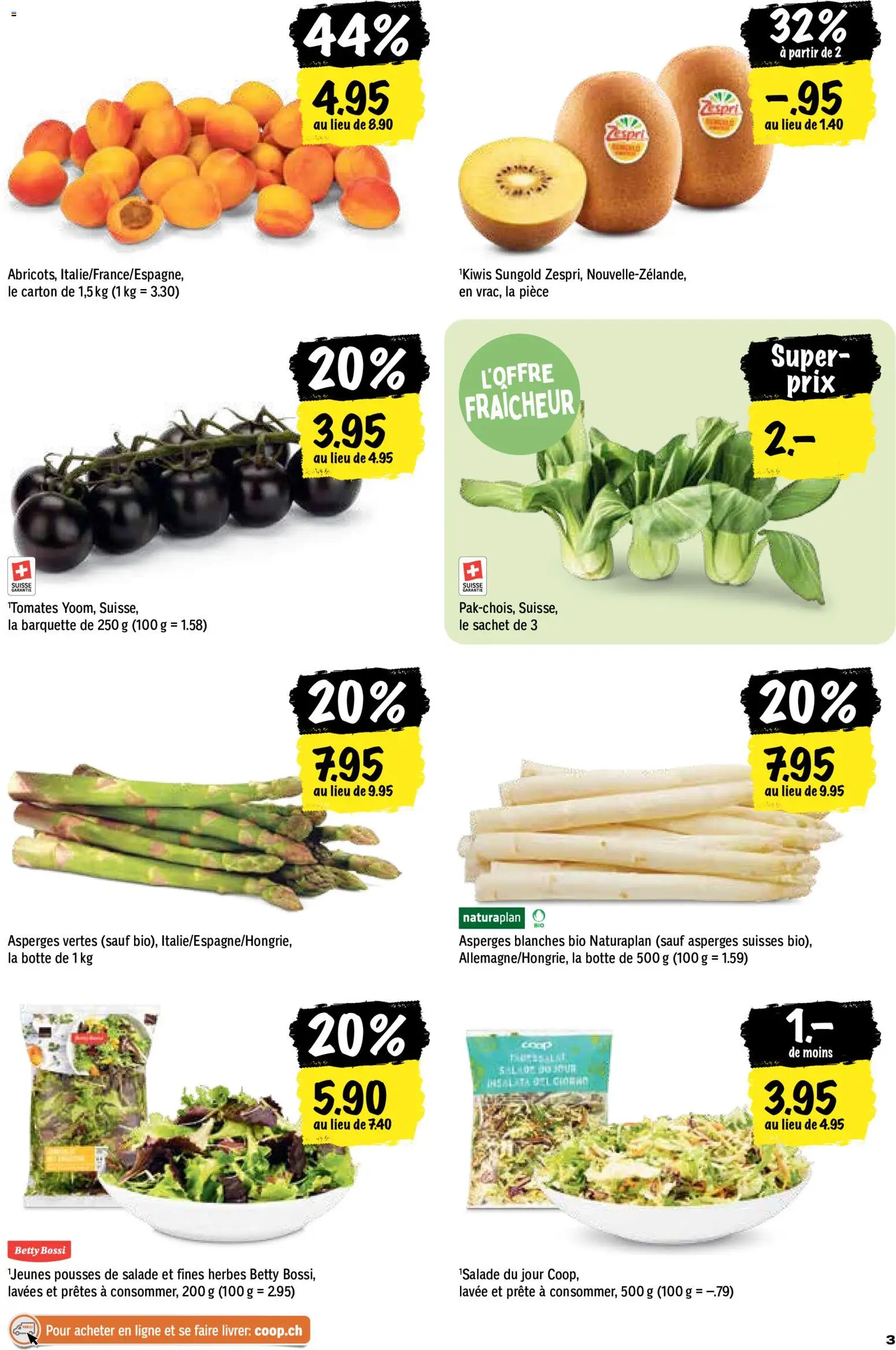 Coop aktionen FR – gültig ab 21.05.2026 | Seite: 3 | Produkte: Kiwi
