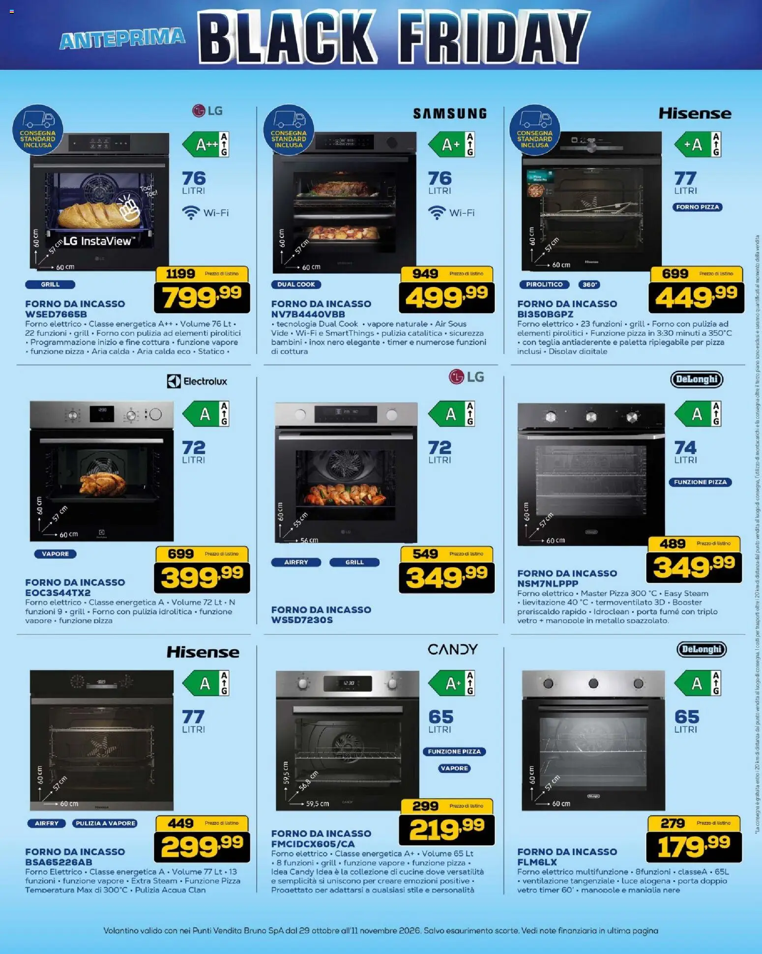 Volantino BRUNO del 29/10/2026 | Pagina: 33 | Prodotti: Paletta, Porta, Cucine, Samsung