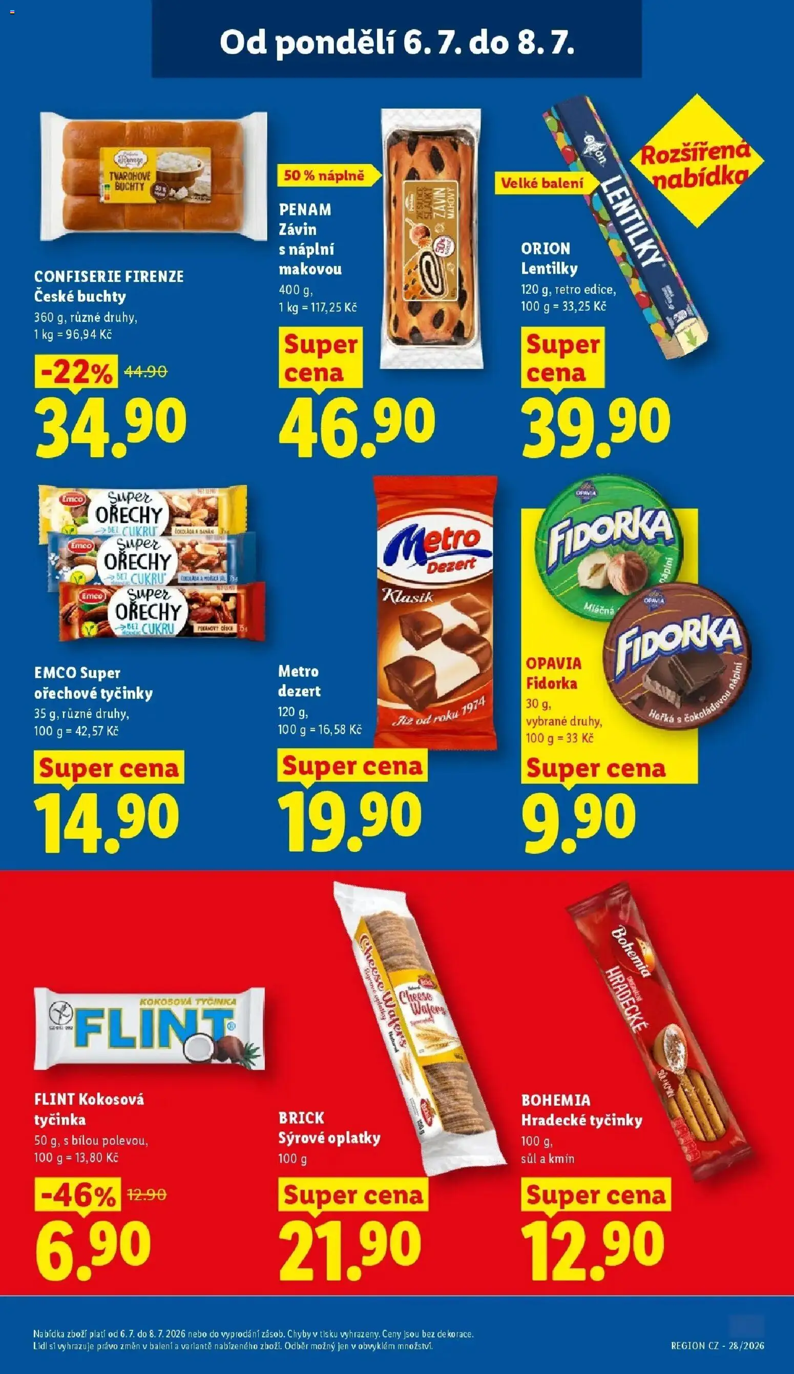 Lidl aktuální leták od 06.07.2026 | Strana: 21 | Produkty: Ořechy, Tyčinky, Oplatky, Lentilky