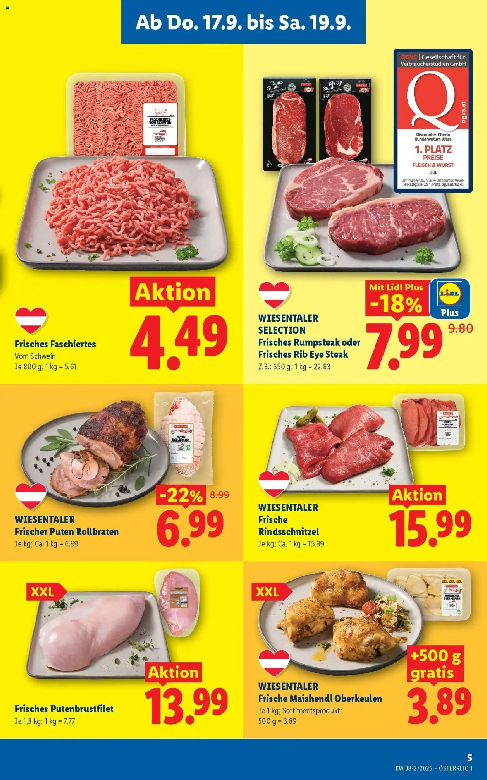 Lidl Flugblatt - Jenbach ab 13.09.2026 - Angebote ab donnerstag | Seite: 7 | Produkte: Wurst