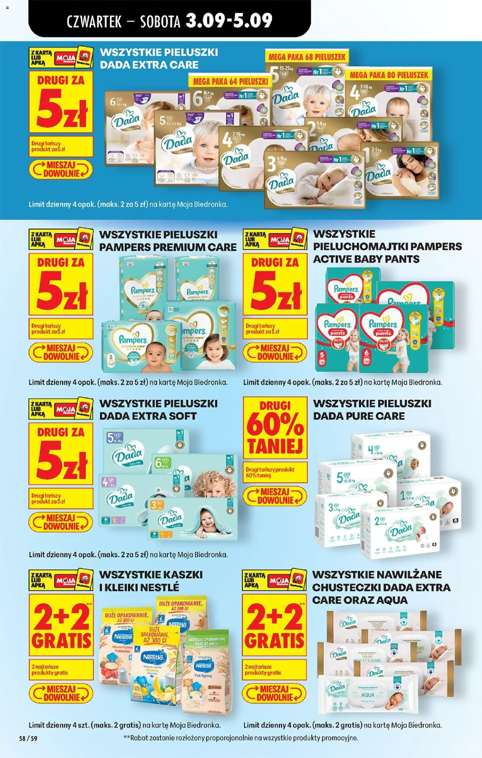 Biedronka Polsko leták - Codziennie niskie ceny od 03.09.2026 | Strana: 66 | Produkty: Pampers, Pampers Premium Care, Pants