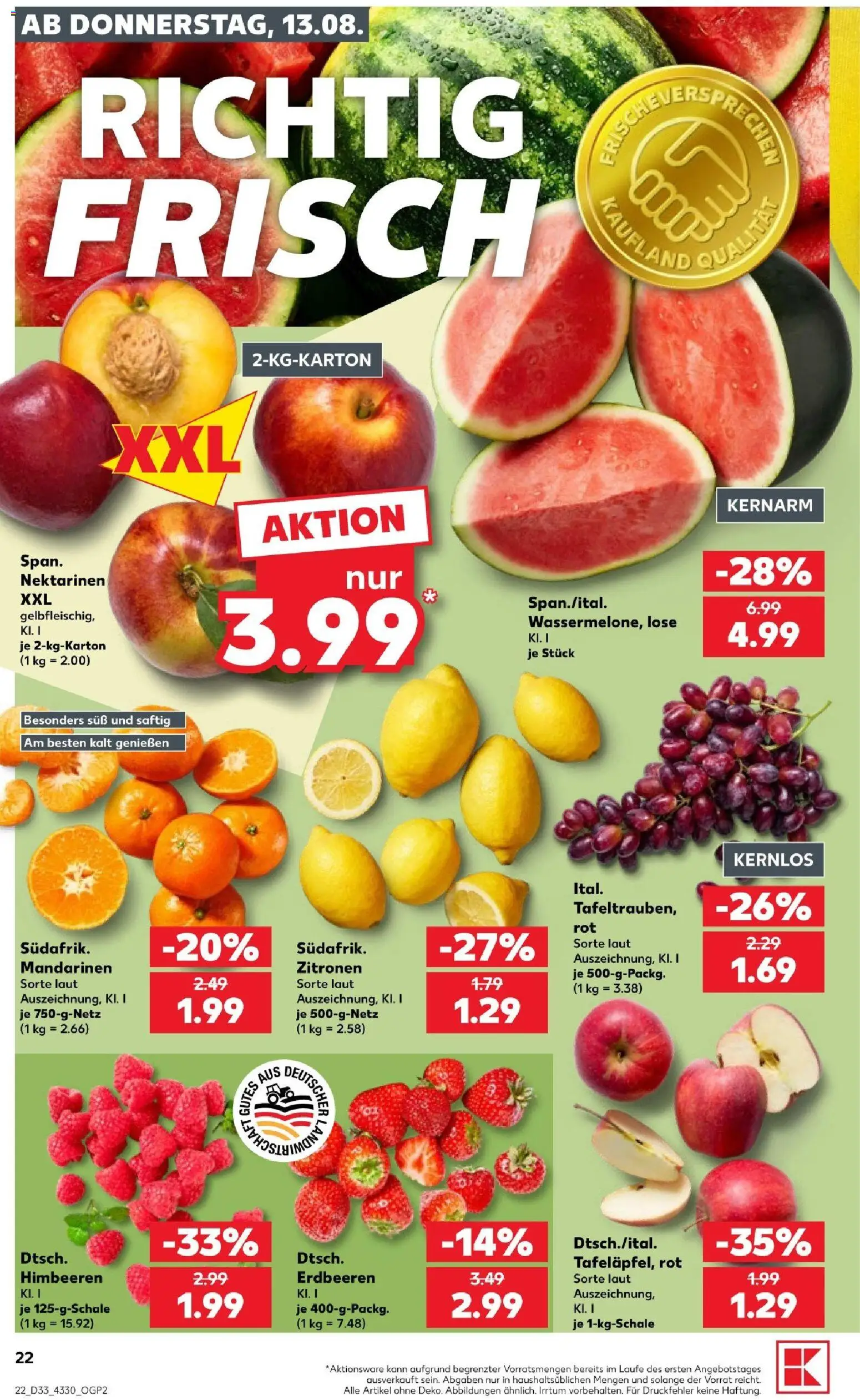 Kaufland Německo leták - Potsdam od 13.08.2026 | Strana: 22