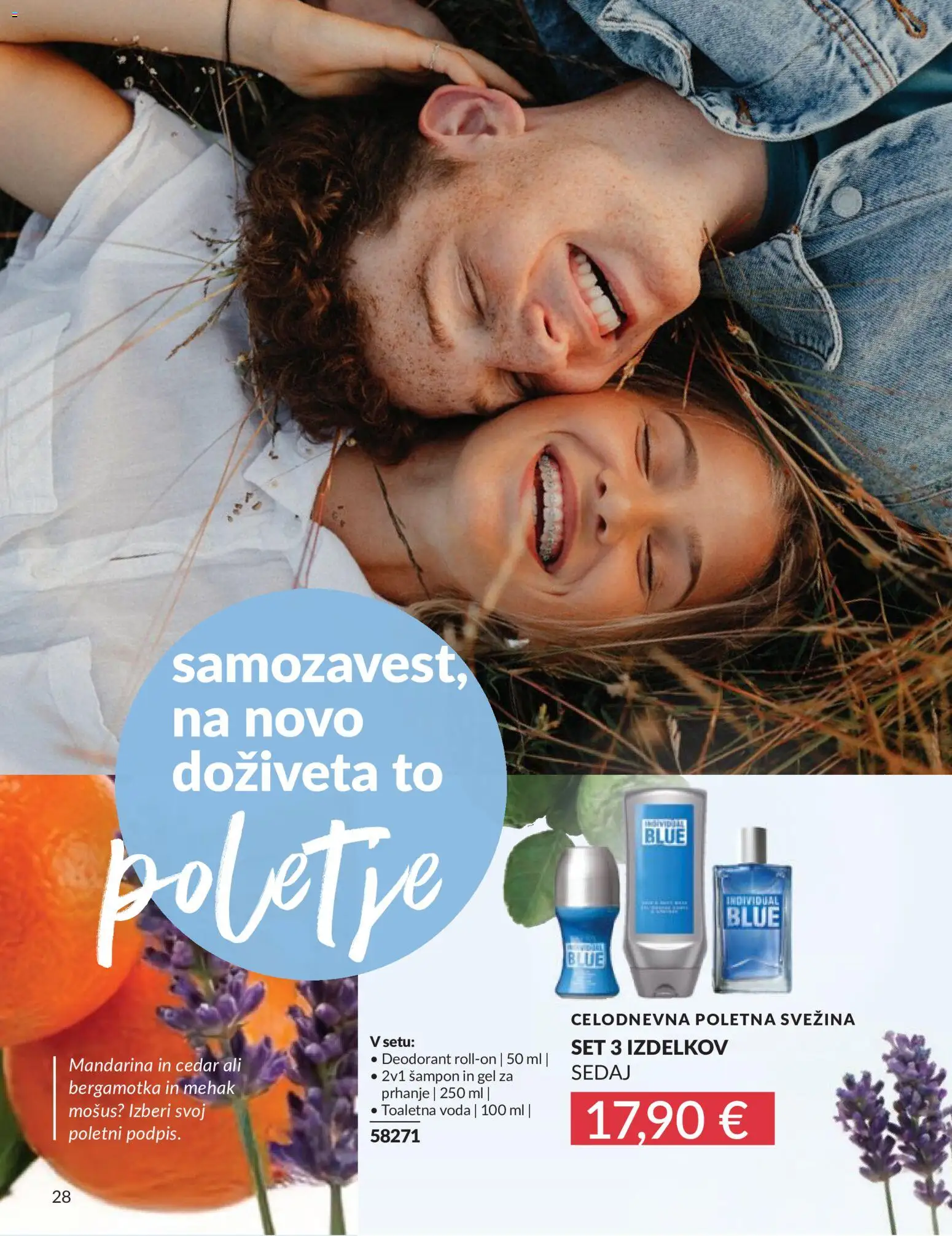 Novi Avon katalog ponudbe – veljaven od 01.06.2026 | Stran: 28 | Izdelki: Sampon, Deodorant, Voda, Toaletna voda