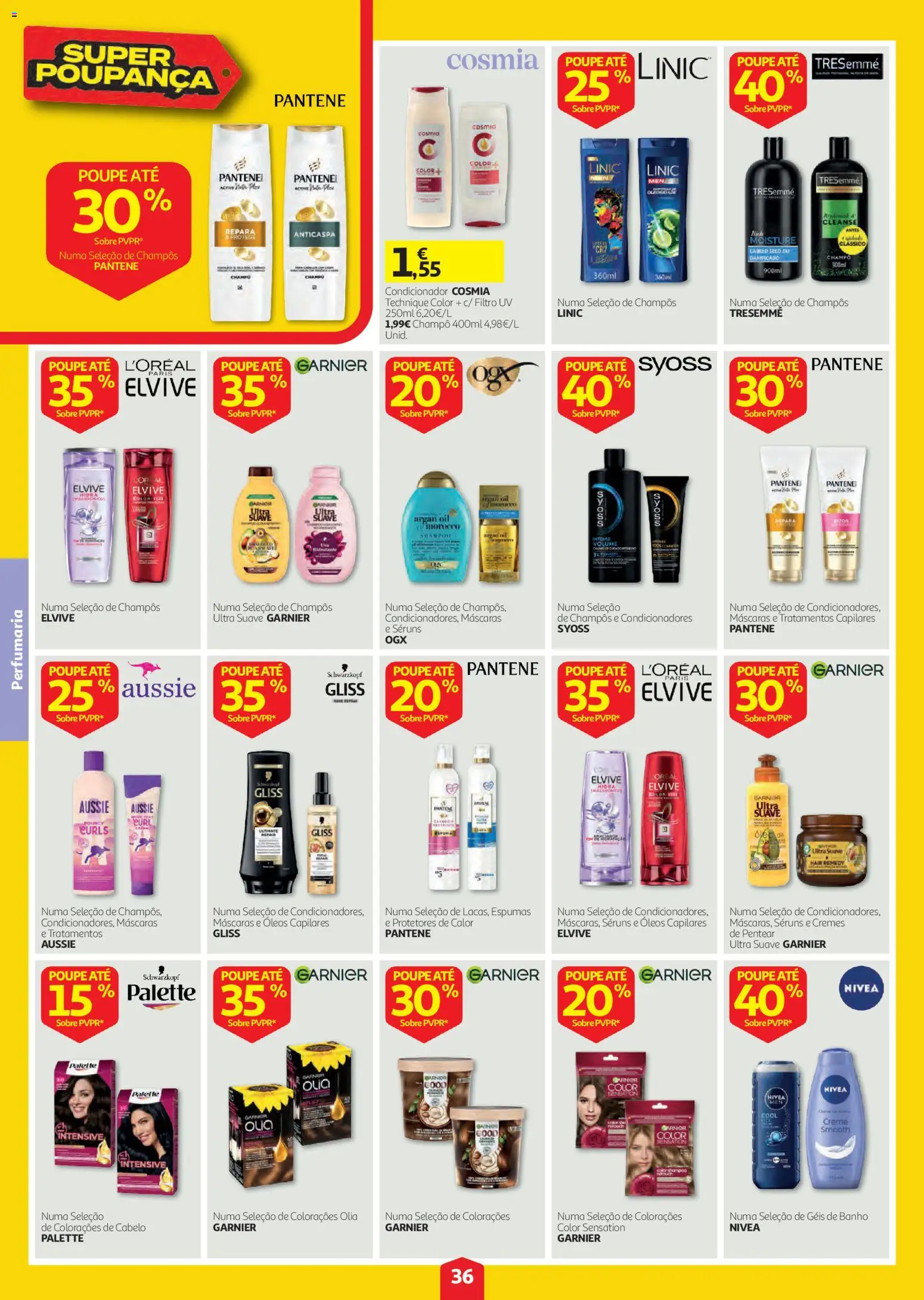 Auchan folheto │ válido de 03/09/2026 | Página: 36 | Produtos: Champô, Saco, Shampoo, Creme