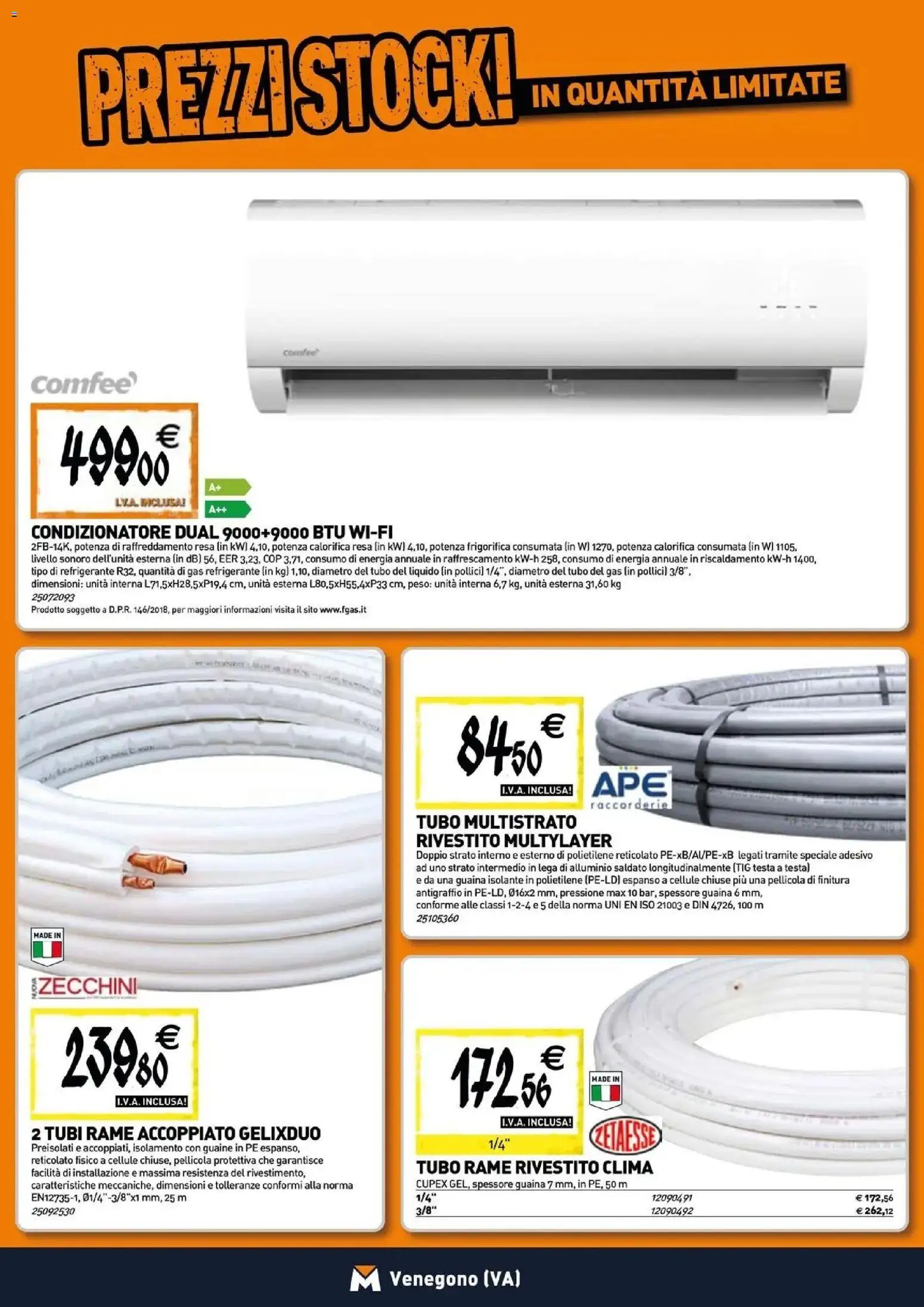 Nuovo TECNOMAT catalogo Venegono Inferiore dal 27/08/2026 > offerte anteprima 🛍️ | Pagina: 8 | Prodotti: Rame, Alluminio, Tubi, Condizionatore