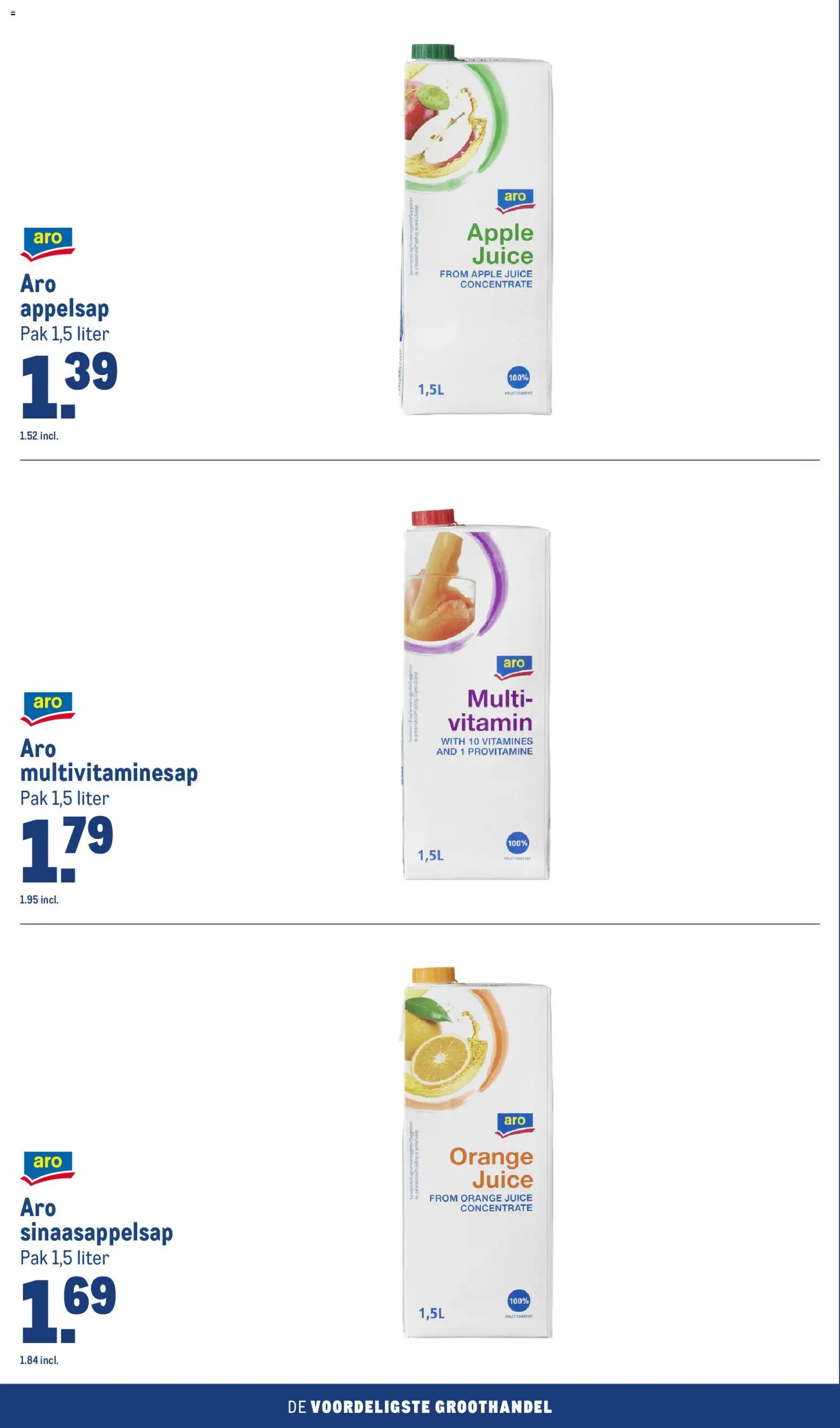 {H1} | Pagina: 106 | Producten: Sinaasappelsap, Appelsap, Fruit