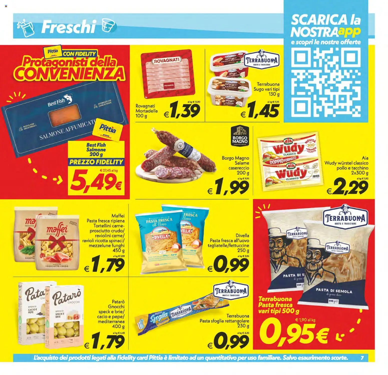Volantino SuperConveniente del 19.05.2026 | Pagina: 7 | Prodotti: Speck, Tacchino, Pasta, Wurstel