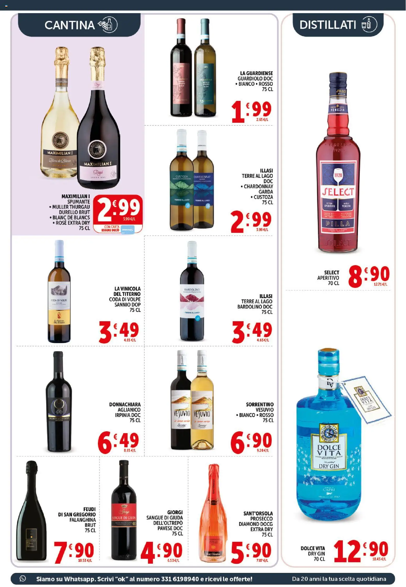 Volantino Decò del 21/08/2026 | Pagina: 17 | Prodotti: Gin, Prosecco, Spumante, Aperitivo