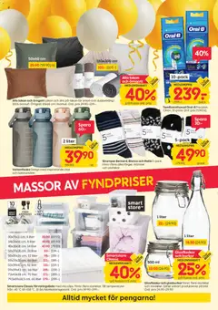 Rusta erbjudanden - Förhandsvisning av reklamblad från butik Rusta aktuell från 24/08/2026 | Sida: 2 | Produkter: Galler, Vattenflaska, Strumpor, Förvaringslåda