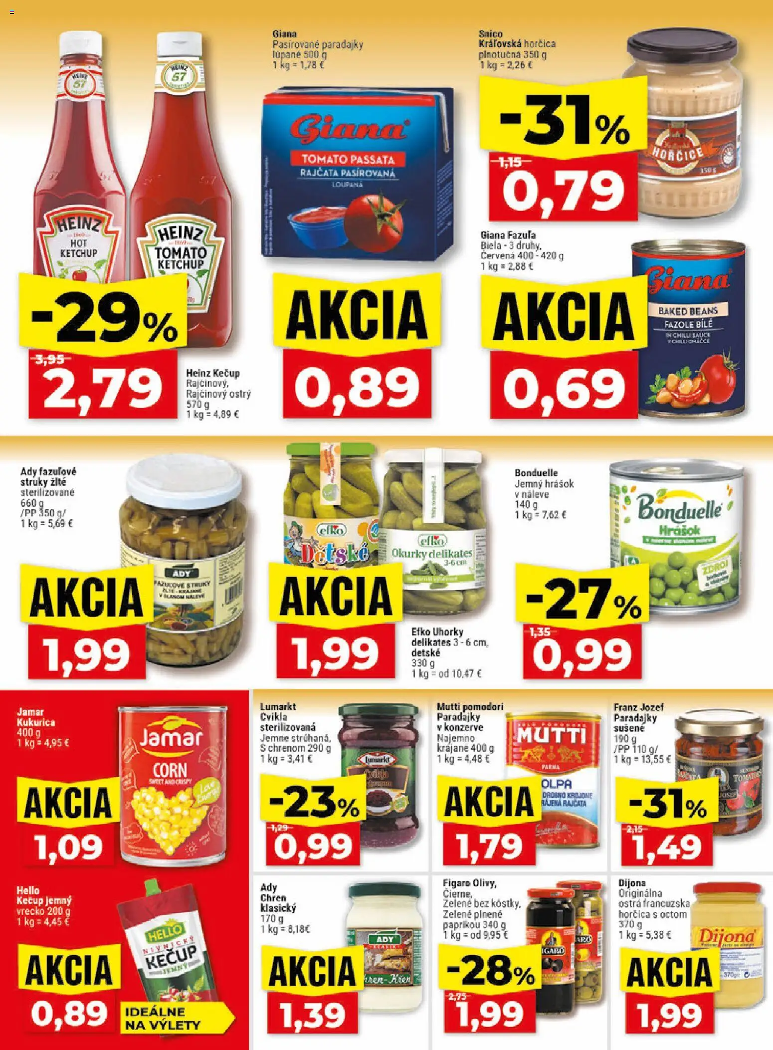 Nové Klas akcie – leták je platný od 17.08.2026 | Strana: 15 | Produkty: Chren, Fazuľa, Hrášok, Uhorky