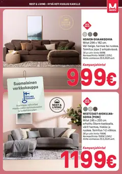 Masku-mainoslehti voimassa 15.05.2026 alkaen | Sivu: 7 | Tuotteet: Sohva