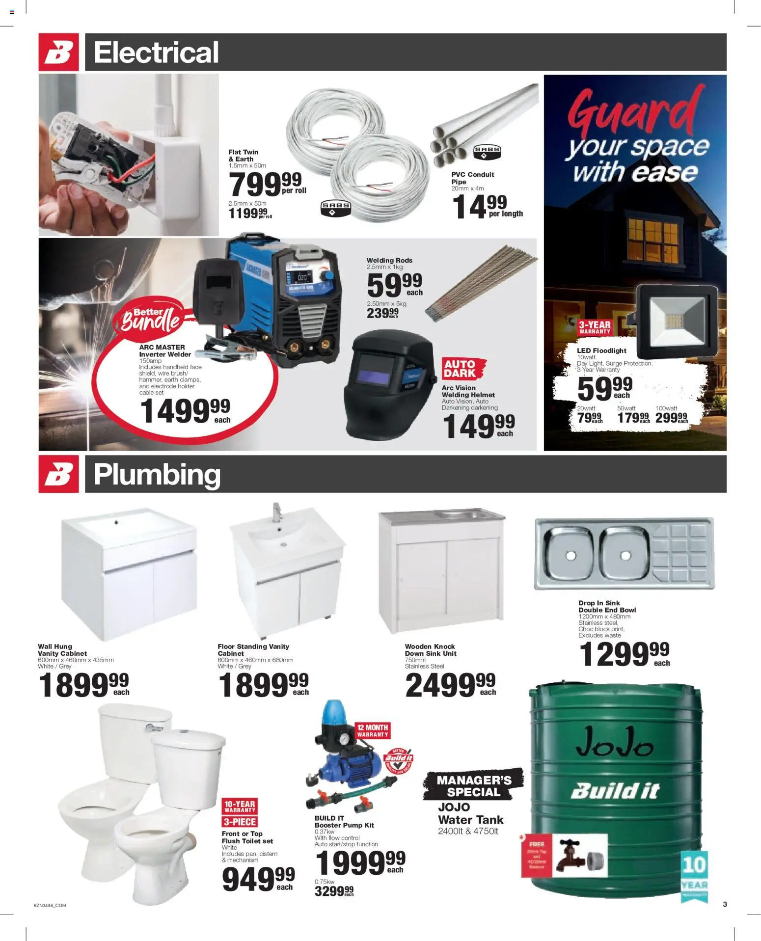 New Build It catalogue – valid from 22.05.2026 | Page: 3 | Products: Bowl, Toilet, Cistern, Sink