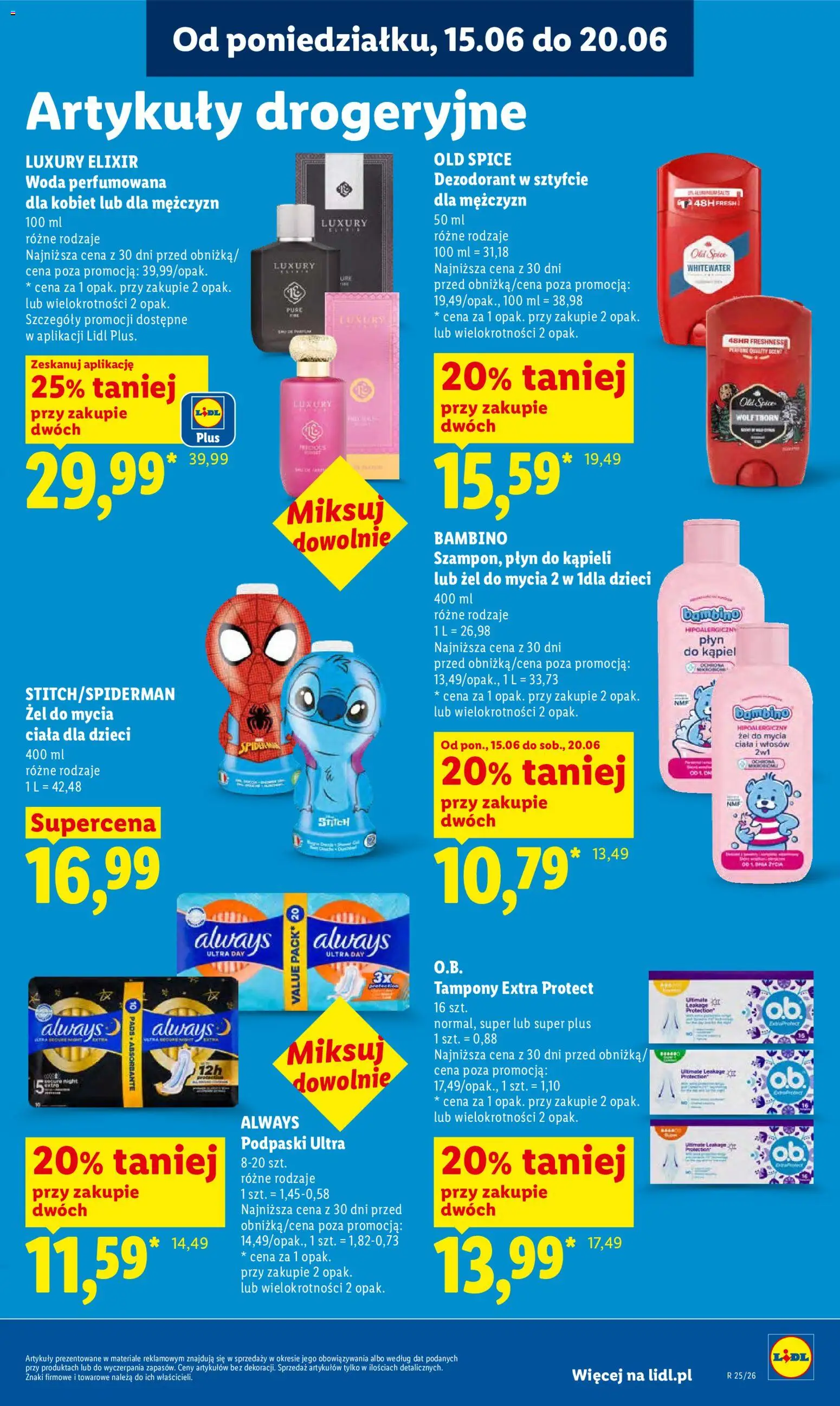 Lidl Polsko leták od 18.06.2026 | Strana: 83 | Produkty: Old Spice, Tampony