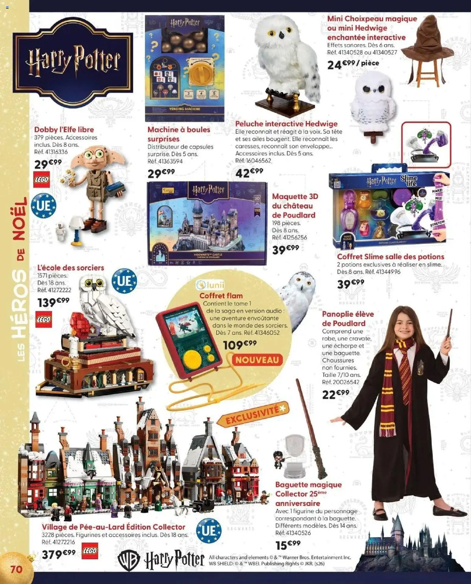 La Grande Récré - LE NOËL DE TOUTES LES PASSIONS à partir du 14/10/2026 - promo en ligne | Page: 70 | Produits: Écharpe, Anniversaire, LEGO Harry Potter, Capsules