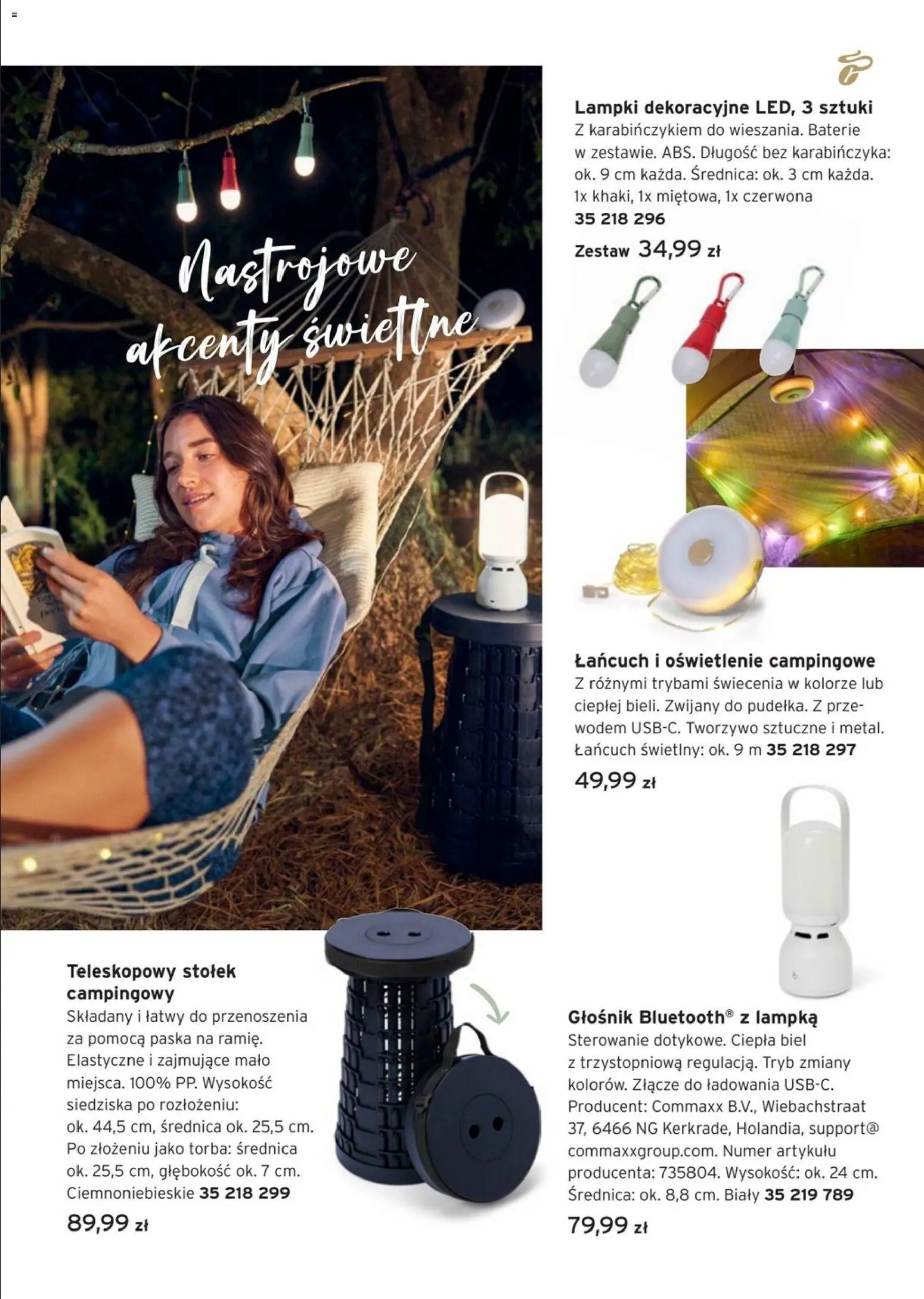 Tchibo promocje od 19.05.2026 | Strona: 13 | Produkty: Lampki, Torba, Głośnik, Baterie