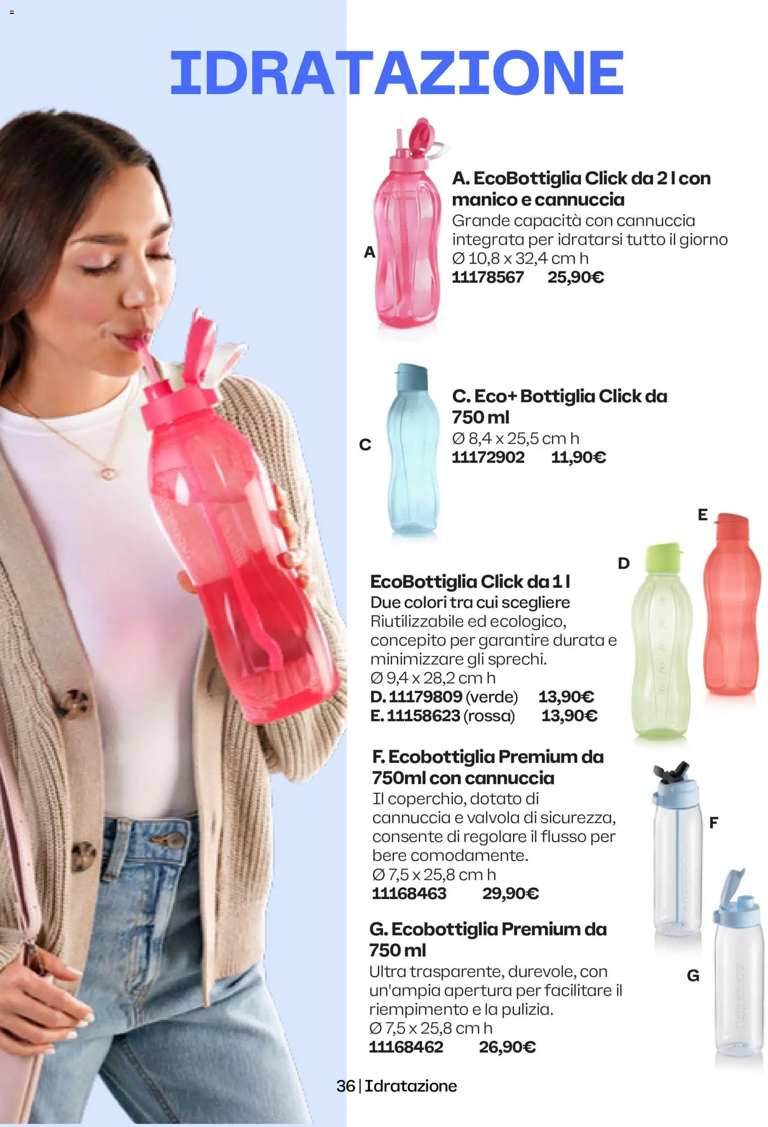 Volantino Tupperware del 01.05.2026 | Pagina: 36 | Prodotti: Bottiglia