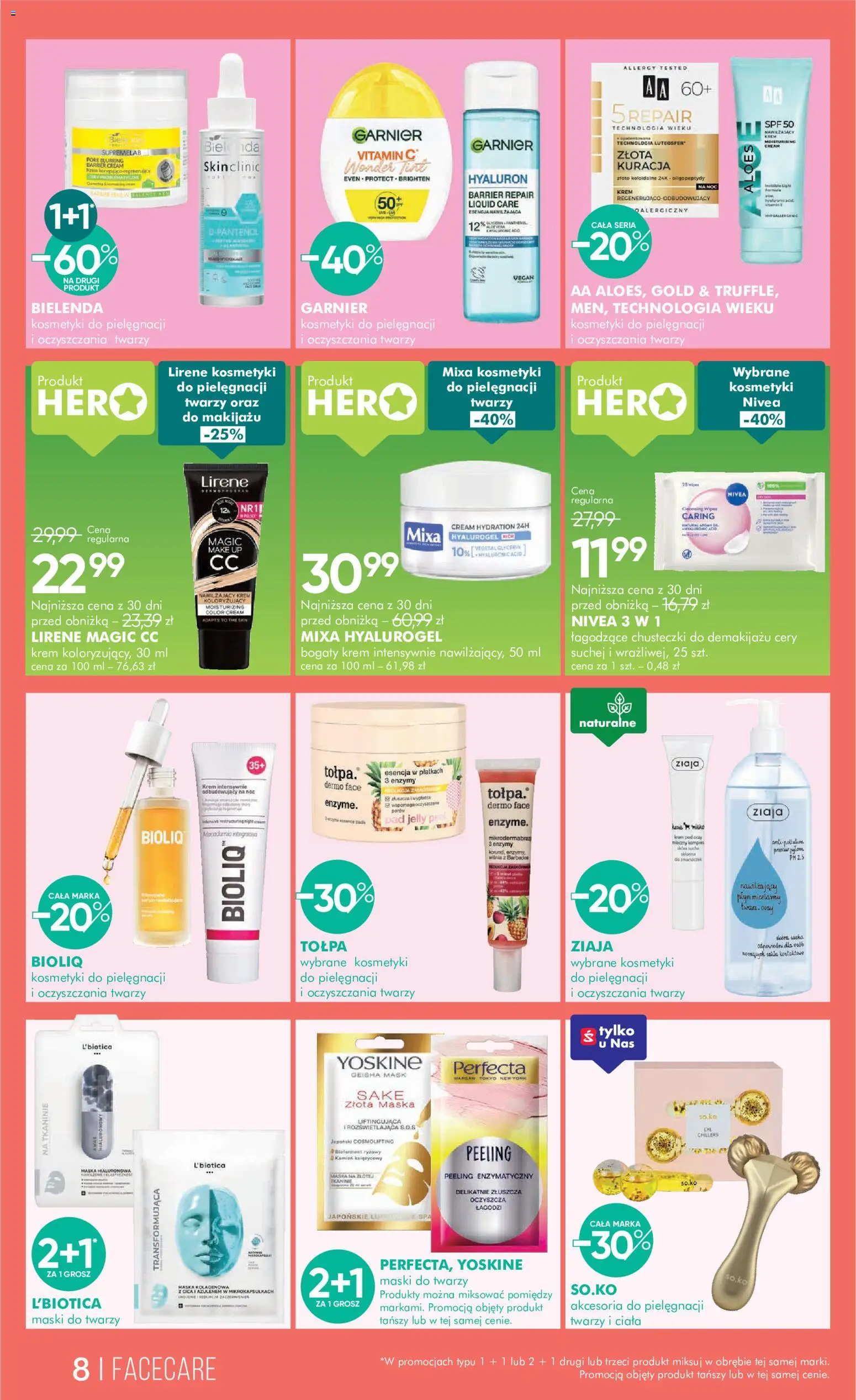 Super-pharm gazetka od 29.06.2026 | Strona: 8 | Produkty: Kosmetyki, Sake, Aloes, Krem