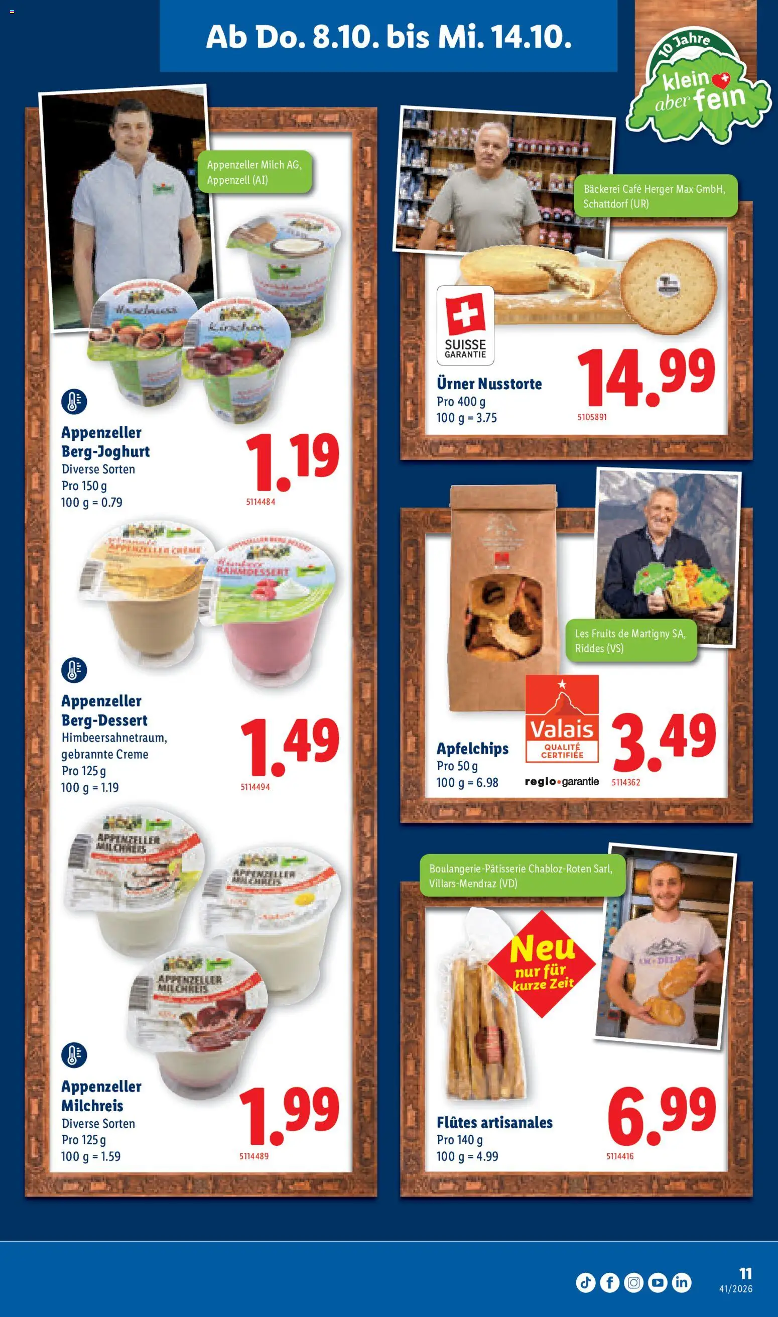 Lidl aktionen Feinste Schweizer Spezialitäten – gültig ab 08.10.2026 | Seite: 11