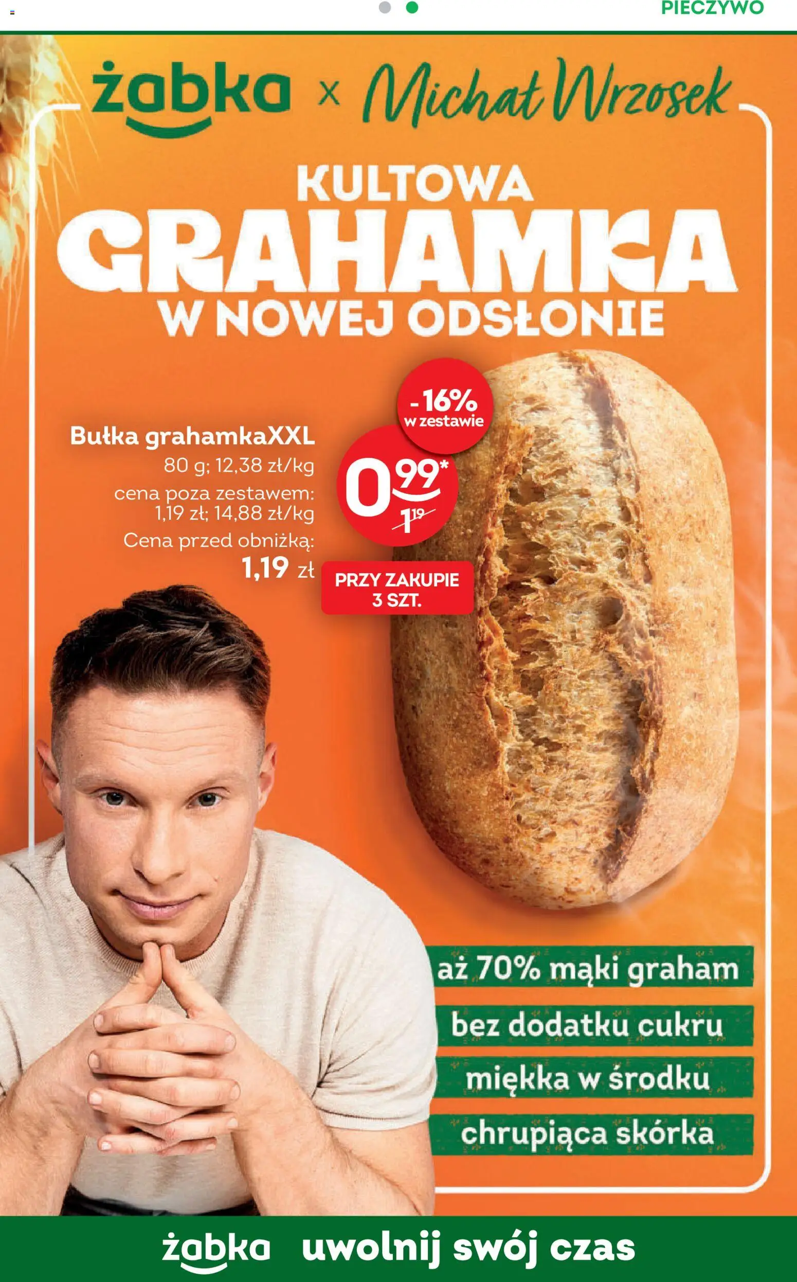 Żabka gazetka - Codzienne produkty od 07.10.2026 | Strona: 8 | Produkty: Pieczywo, Bułka