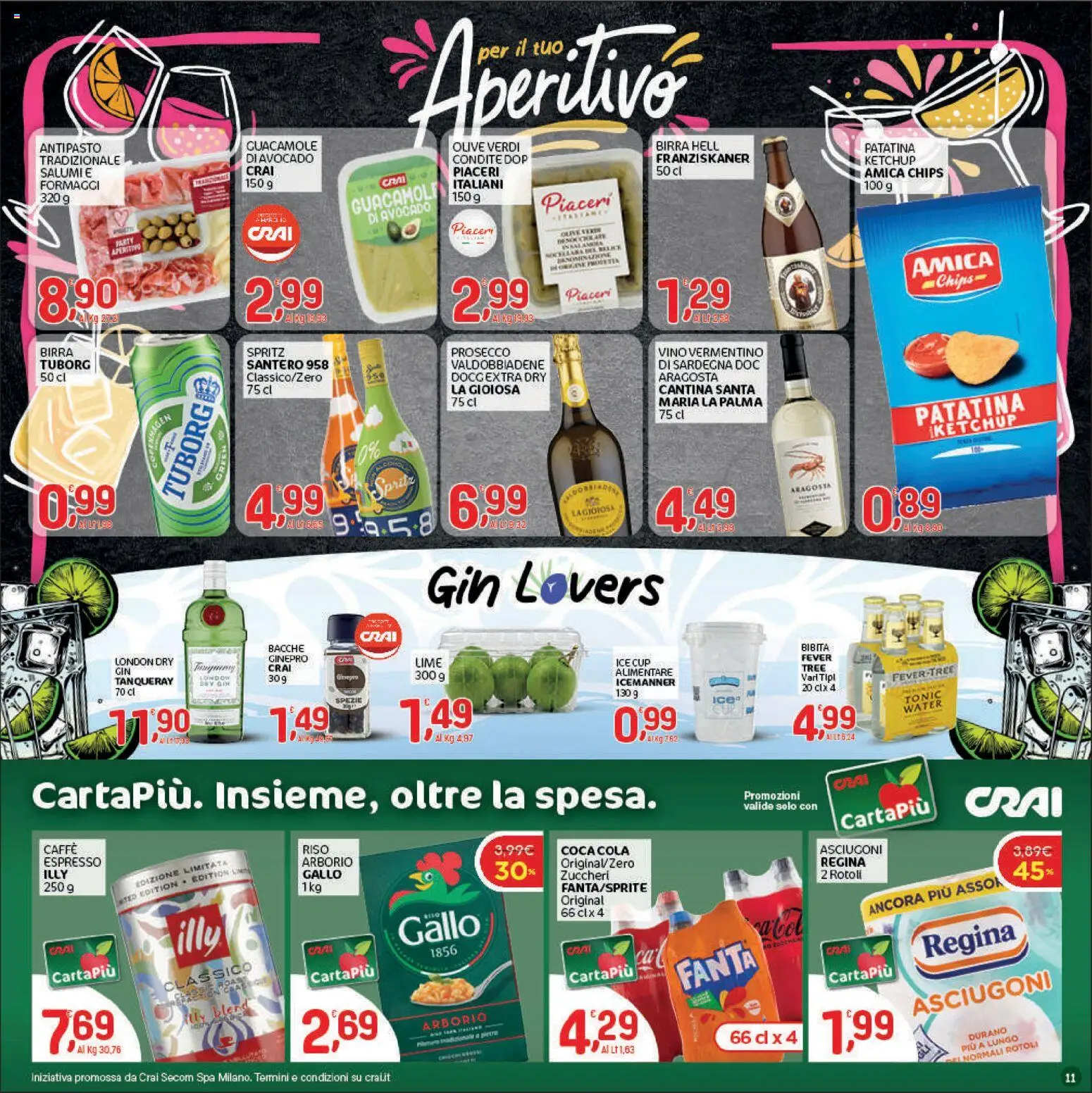 Volantino CRAI del 11.06.2026 | Pagina: 11 | Prodotti: Ketchup, Spezie, Olive, Fanta
