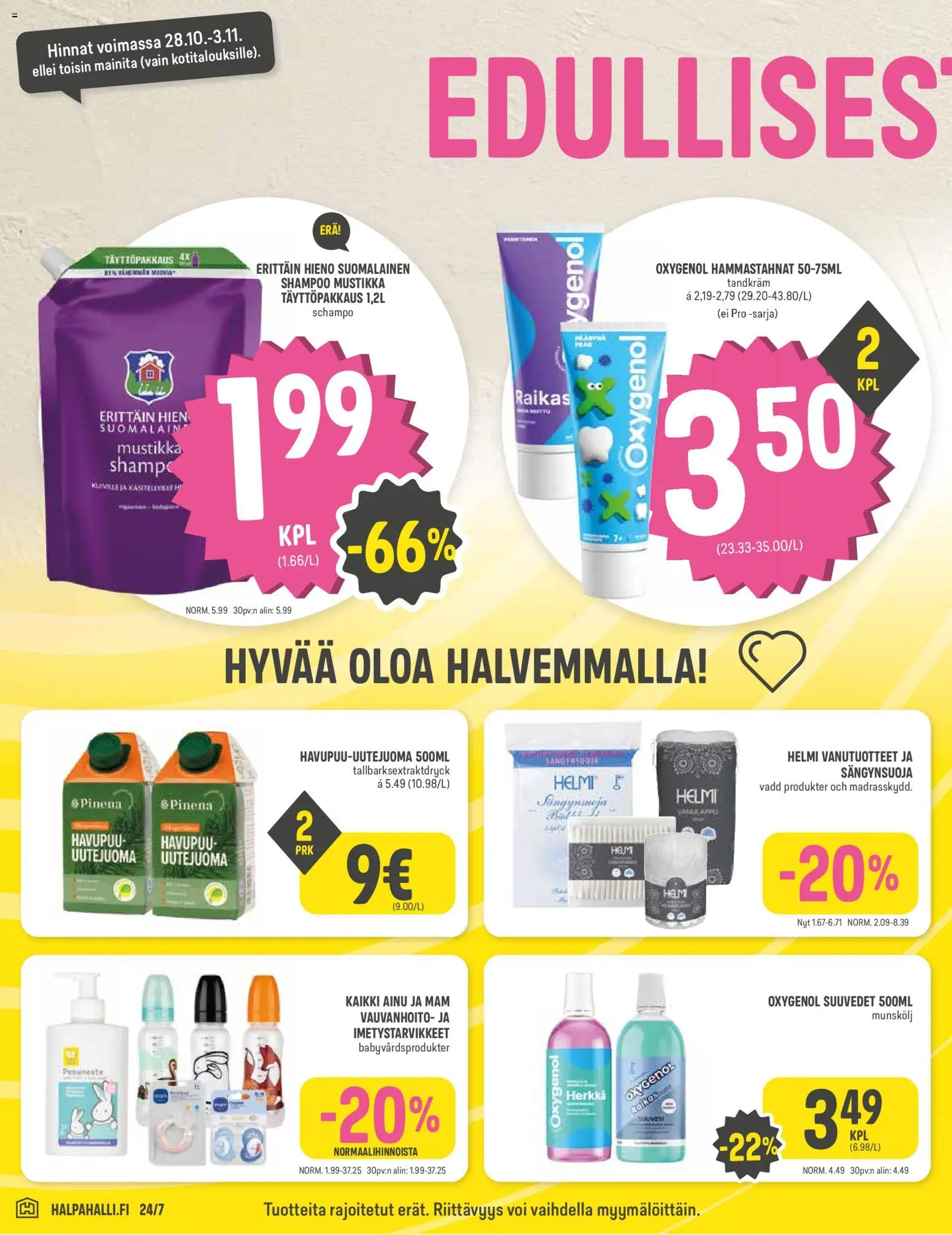 Halpa Halli tarjoukset – voimassa 28/10/2026 alkaen | Sivu: 6