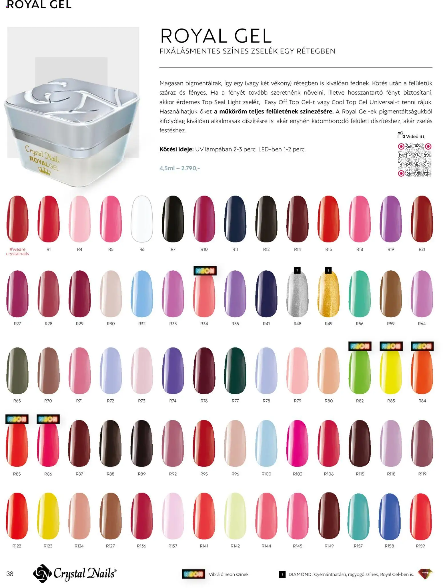 Crystal Nails akciós ujság - amely érvényes a következő dátumtól: 2026.03.09. | Oldal: 38 | Termékek: Videó, Gél